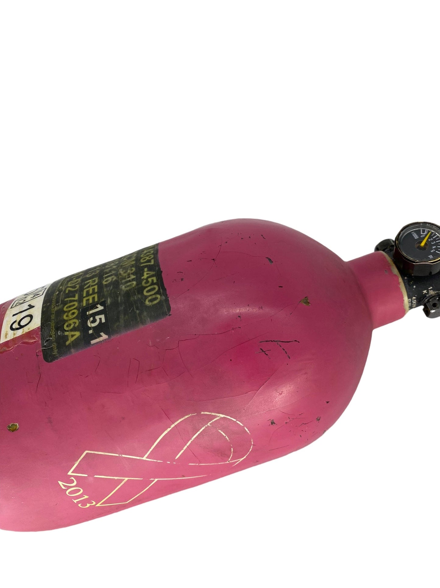 Used Ninja 68/4500 Paintball Tank-Pink Breast Cancer Awareness. Paintball Gun from CPXBrosPaintball Buy/Sell/Trade Paintball Markers, New Paintball Guns, Paintball Hoppers, Paintball Masks, and Hormesis Headbands