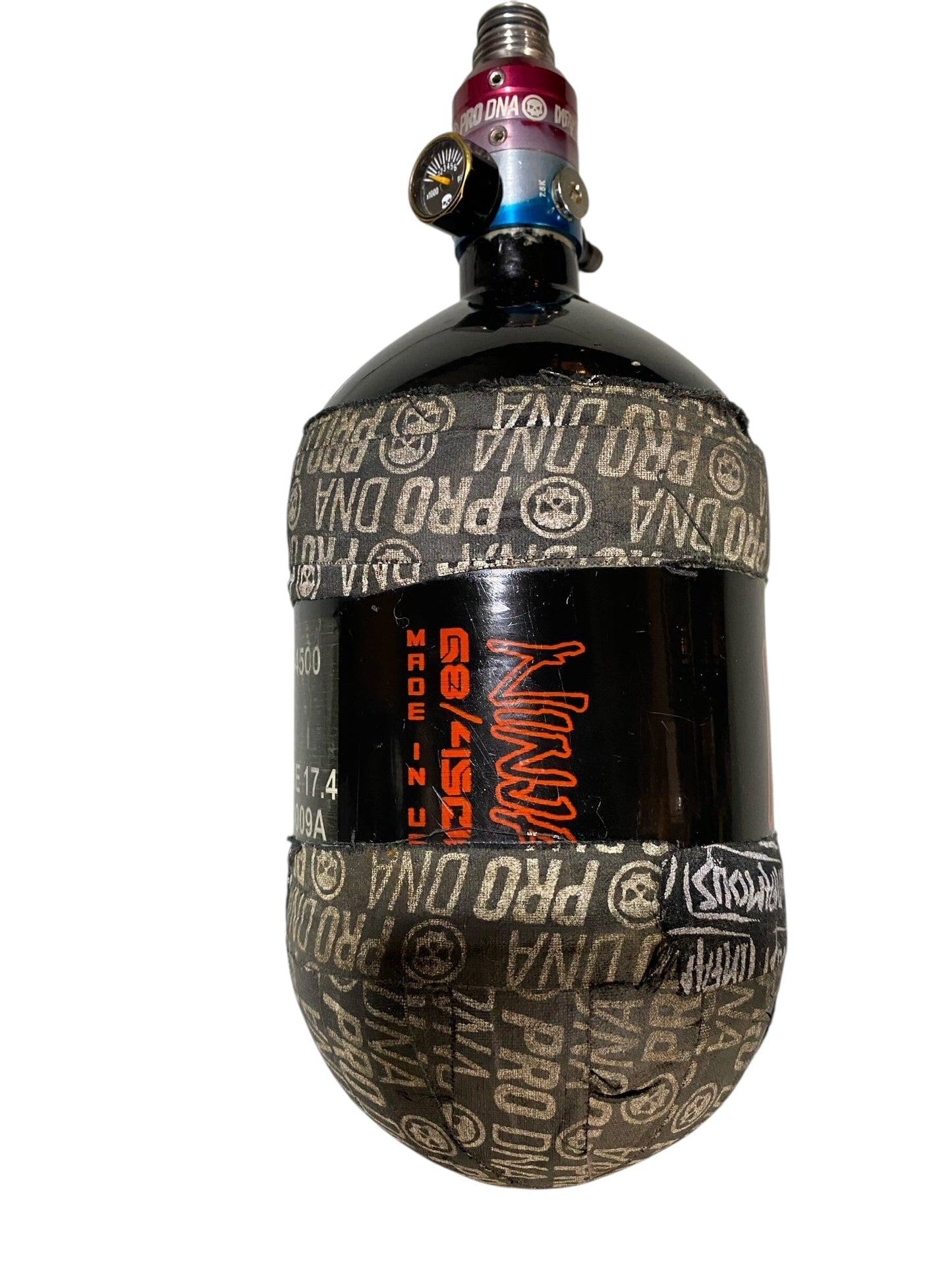 Used Ninja SL 68/4500 Infamous regulator Paintball Tank Paintball Gun from CPXBrosPaintball Buy/Sell/Trade Paintball Markers, New Paintball Guns, Paintball Hoppers, Paintball Masks, and Hormesis Headbands