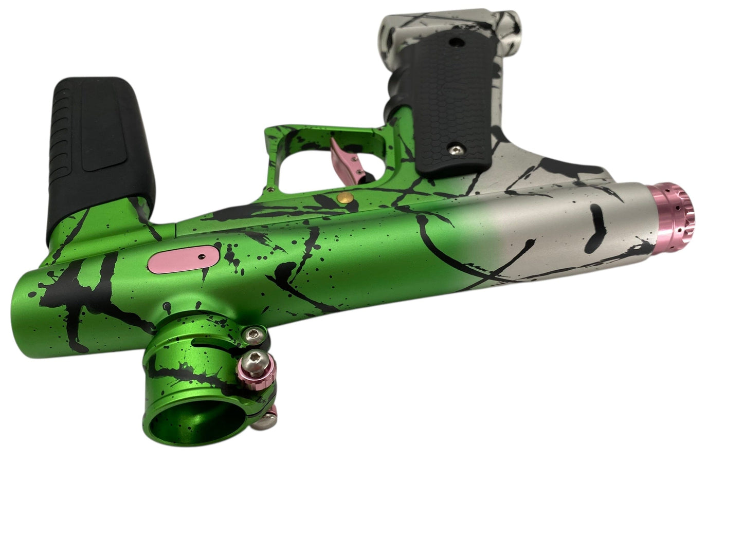 Used Nova N2 DREADNOUGHT 2025 - SILVER GREEN FADE WITH BLACK SPLASH Paintball Gun Paintball Gun from CPXBrosPaintball Buy/Sell/Trade Paintball Markers, New Paintball Guns, Paintball Hoppers, Paintball Masks, and Hormesis Headbands