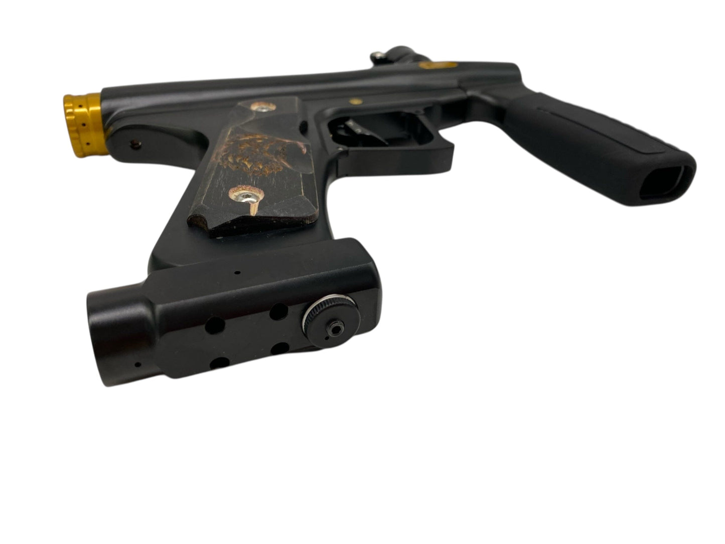 Used Nova N2 Dreadnought Paintball Gun Black/Gold Paintball Gun from CPXBrosPaintball Buy/Sell/Trade Paintball Markers, New Paintball Guns, Paintball Hoppers, Paintball Masks, and Hormesis Headbands