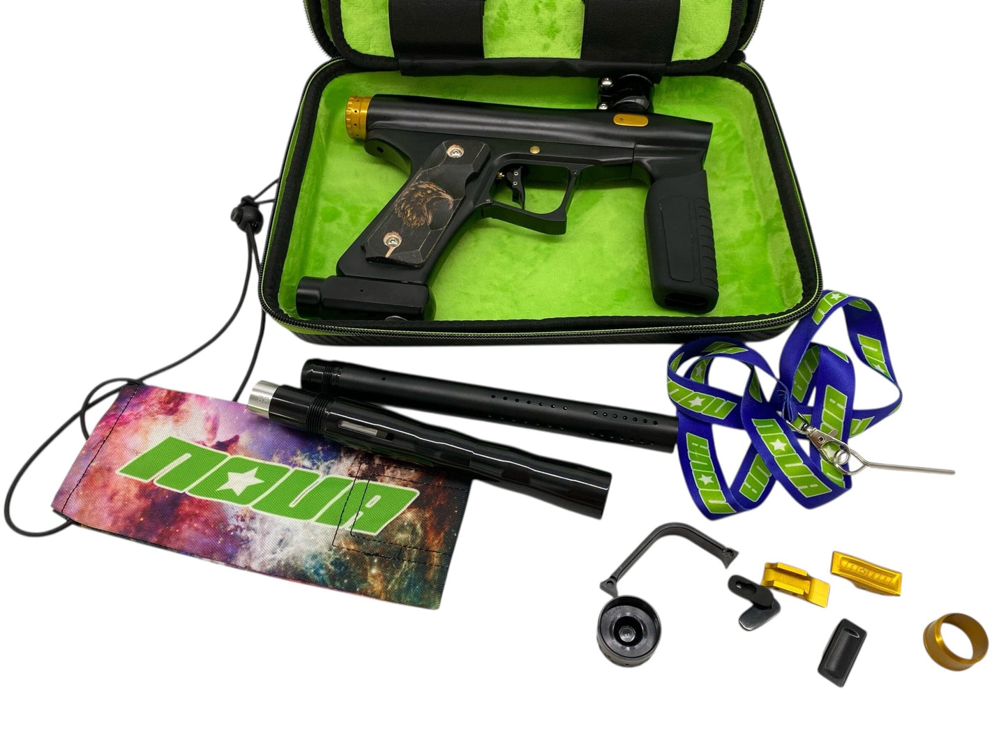Used Nova N2 Dreadnought Paintball Gun Black/Gold Paintball Gun from CPXBrosPaintball Buy/Sell/Trade Paintball Markers, New Paintball Guns, Paintball Hoppers, Paintball Masks, and Hormesis Headbands