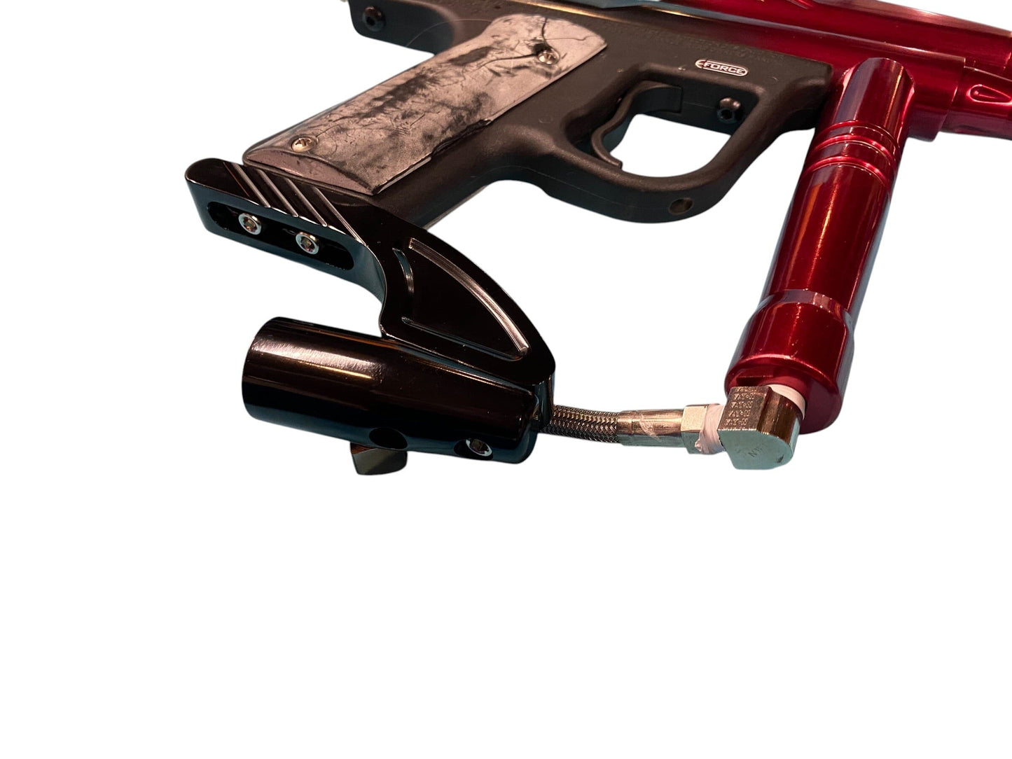 Used Piranha EXT Black to Red Paintball Gun Paintball Gun from CPXBrosPaintball Buy/Sell/Trade Paintball Markers, New Paintball Guns, Paintball Hoppers, Paintball Masks, and Hormesis Headbands
