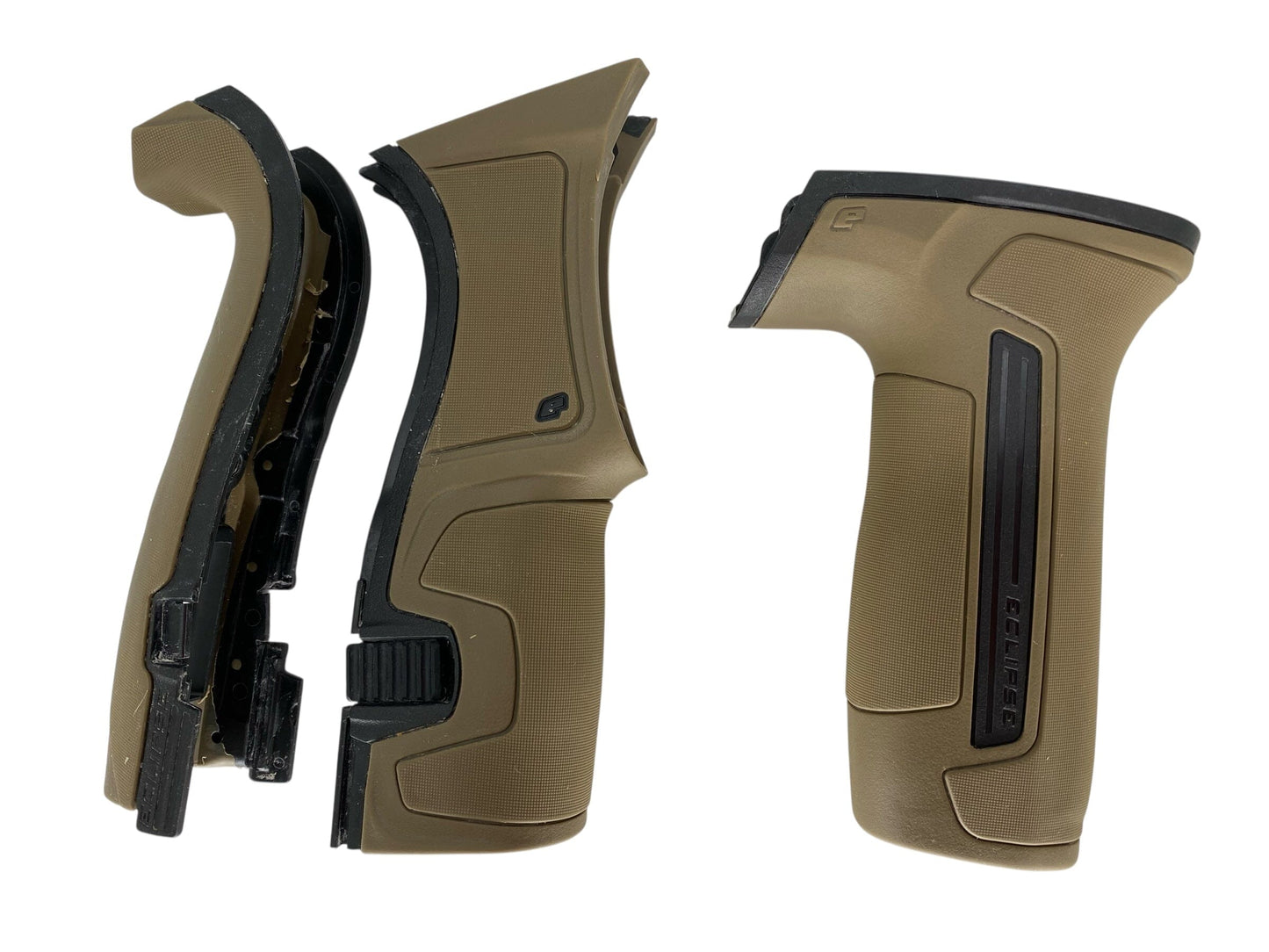 Used Planet Eclipse Cs2 Grips - Brown Tan Paintball Gun from CPXBrosPaintball Buy/Sell/Trade Paintball Markers, New Paintball Guns, Paintball Hoppers, Paintball Masks, and Hormesis Headbands