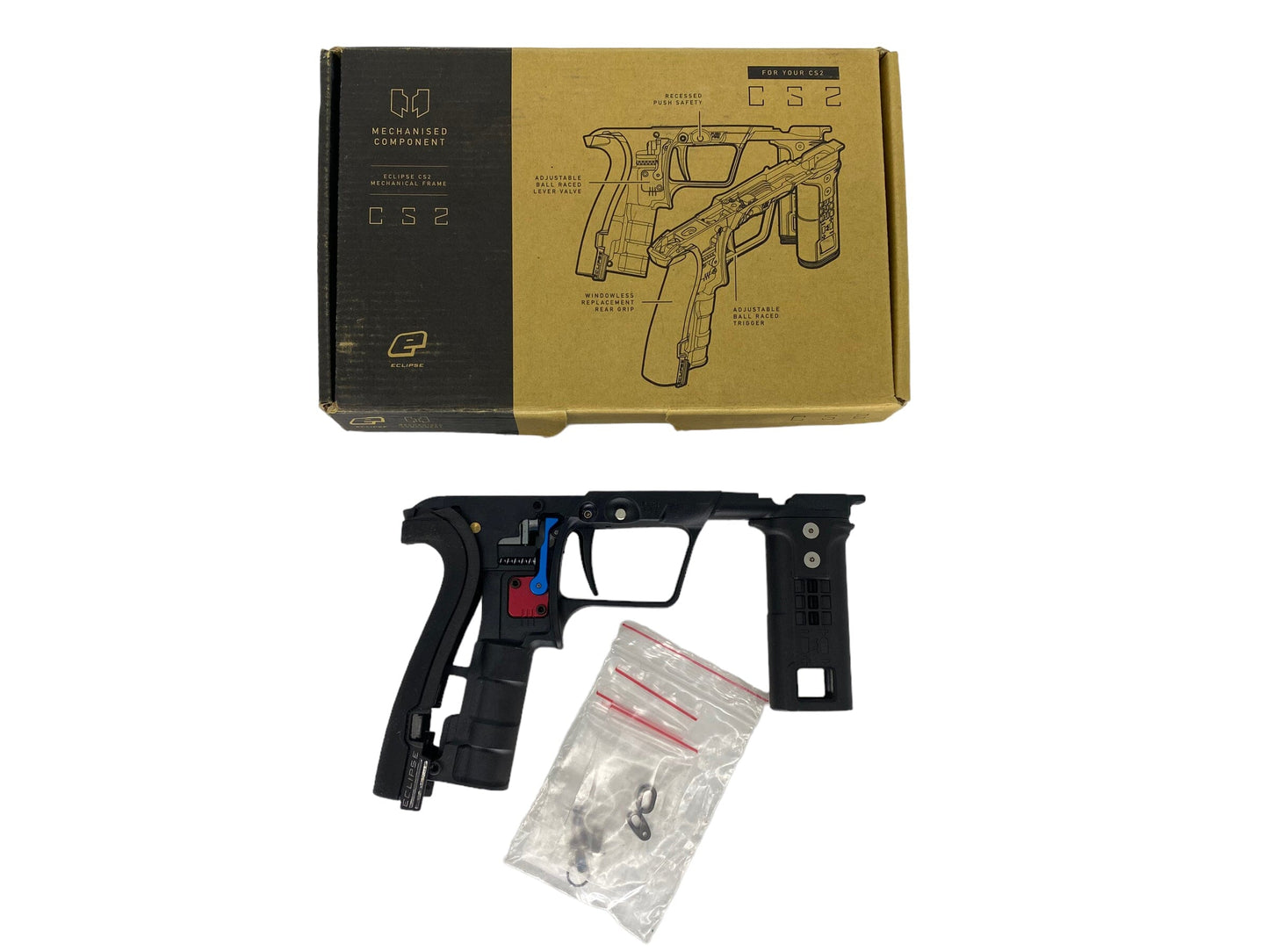 Used Planet Eclipse Cs2 Mech Frame Black Paintball Gun from CPXBrosPaintball Buy/Sell/Trade Paintball Markers, Paintball Hoppers, Paintball Masks, and Hormesis Headbands