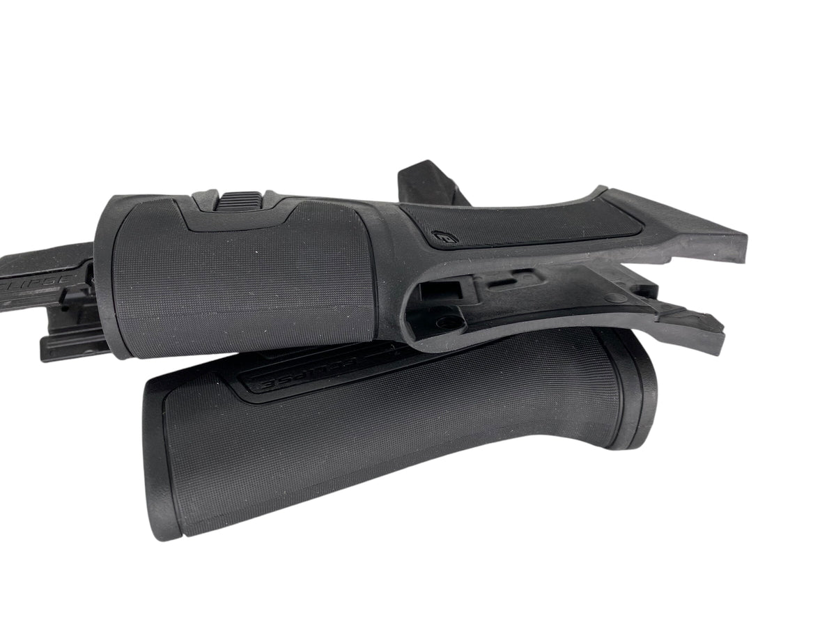 Used Planet Eclipse cs2 Paintball Gun Grips Black Paintball Gun from CPXBrosPaintball Buy/Sell/Trade Paintball Markers, New Paintball Guns, Paintball Hoppers, Paintball Masks, and Hormesis Headbands