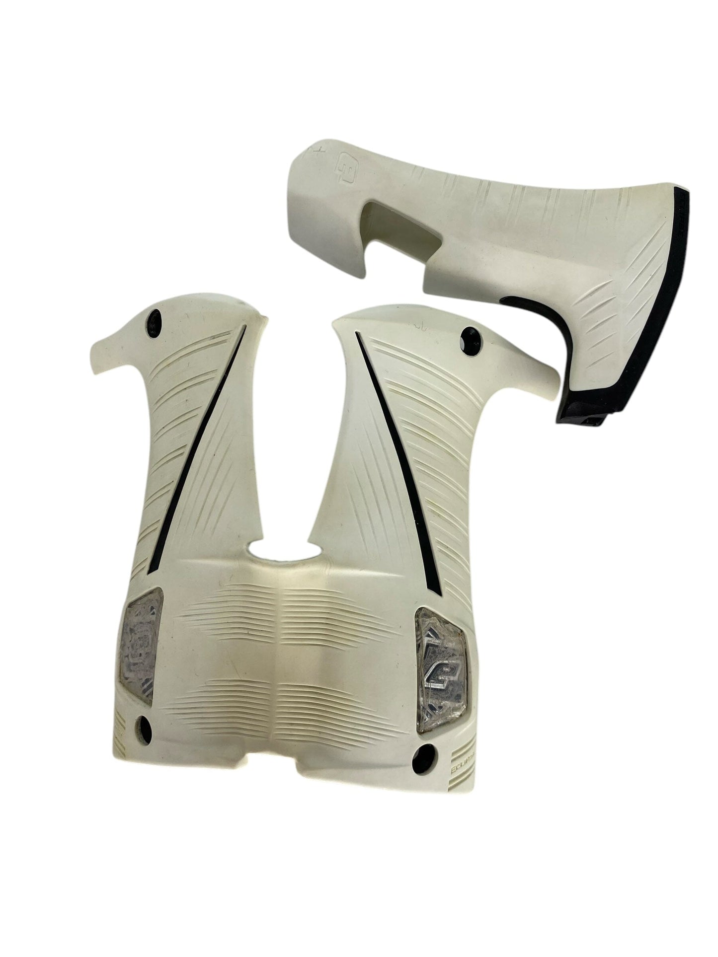 Used Planet Eclipse Ego LV1.6/LV1.5/LVR/LV1.1/LV1 Colored Grip Kits - White Paintball Gun from CPXBrosPaintball Buy/Sell/Trade Paintball Markers, New Paintball Guns, Paintball Hoppers, Paintball Masks, and Hormesis Headbands