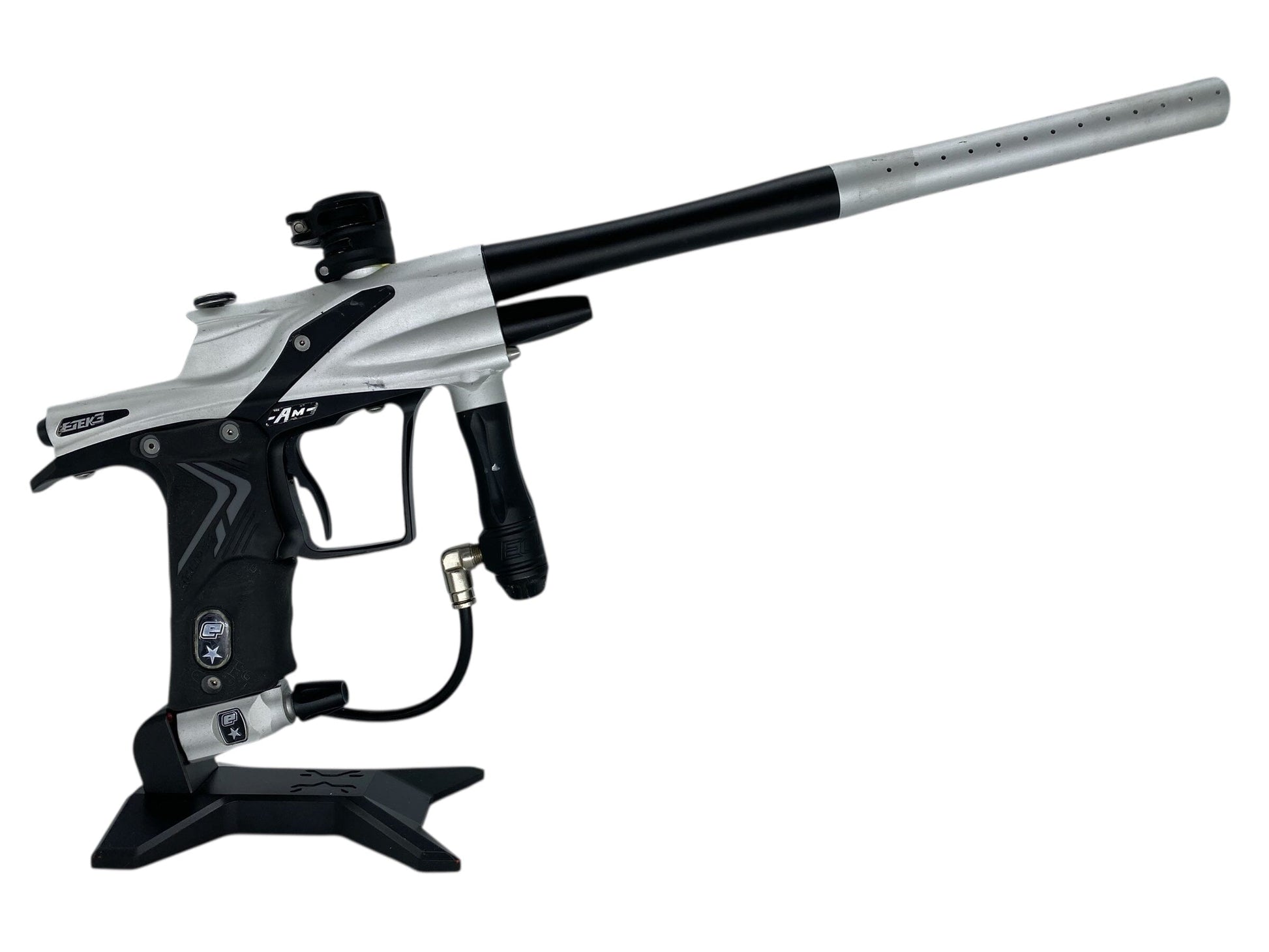 Used Planet Eclipse Etek 3 Paintball Gun Silver/Black Paintball Gun from CPXBrosPaintball Buy/Sell/Trade Paintball Markers, New Paintball Guns, Paintball Hoppers, Paintball Masks, and Hormesis Headbands