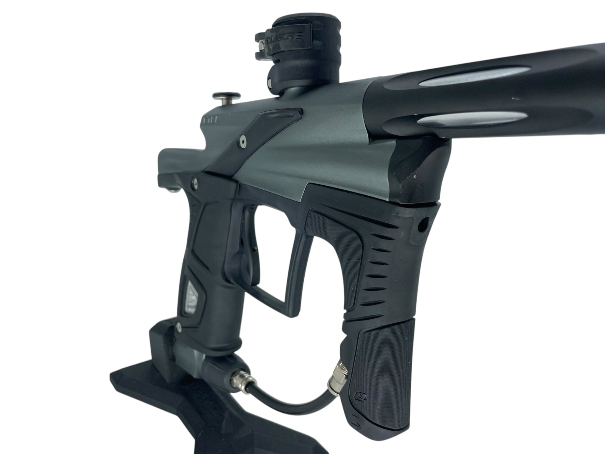 Used Planet Eclipse Etek 5 Paintball Gun Grey/Black Paintball Gun from CPXBrosPaintball Buy/Sell/Trade Paintball Markers, New Paintball Guns, Paintball Hoppers, Paintball Masks, and Hormesis Headbands