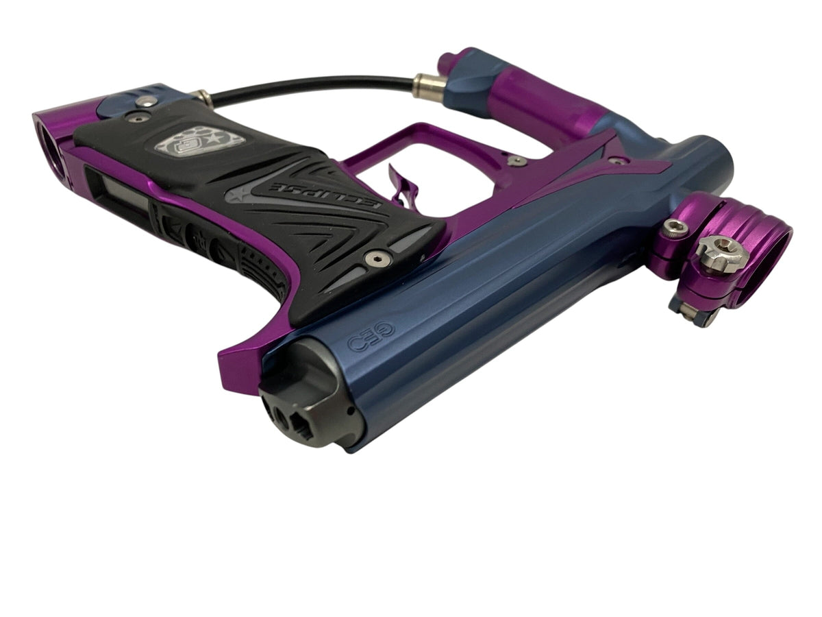 Used Planet Eclipse Geo 3 Paintball Gun with IV Core Blue Purple Paintball Gun from CPXBrosPaintball Buy/Sell/Trade Paintball Markers, New Paintball Guns, Paintball Hoppers, Paintball Masks, and Hormesis Headbands