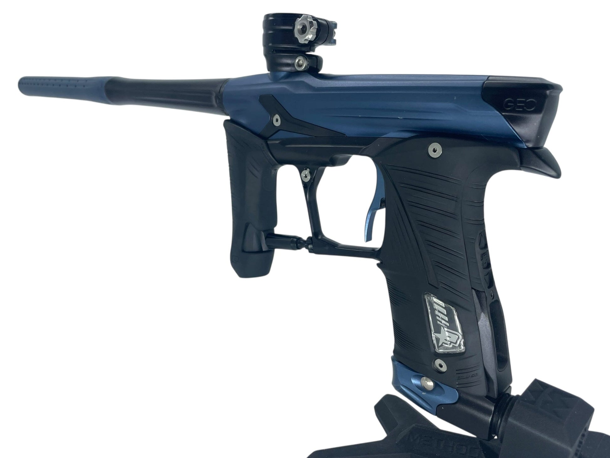 Used Planet Eclipse Geo 3.5 Paintball Gun Navy/Black Paintball Gun from CPXBrosPaintball Buy/Sell/Trade Paintball Markers, New Paintball Guns, Paintball Hoppers, Paintball Masks, and Hormesis Headbands