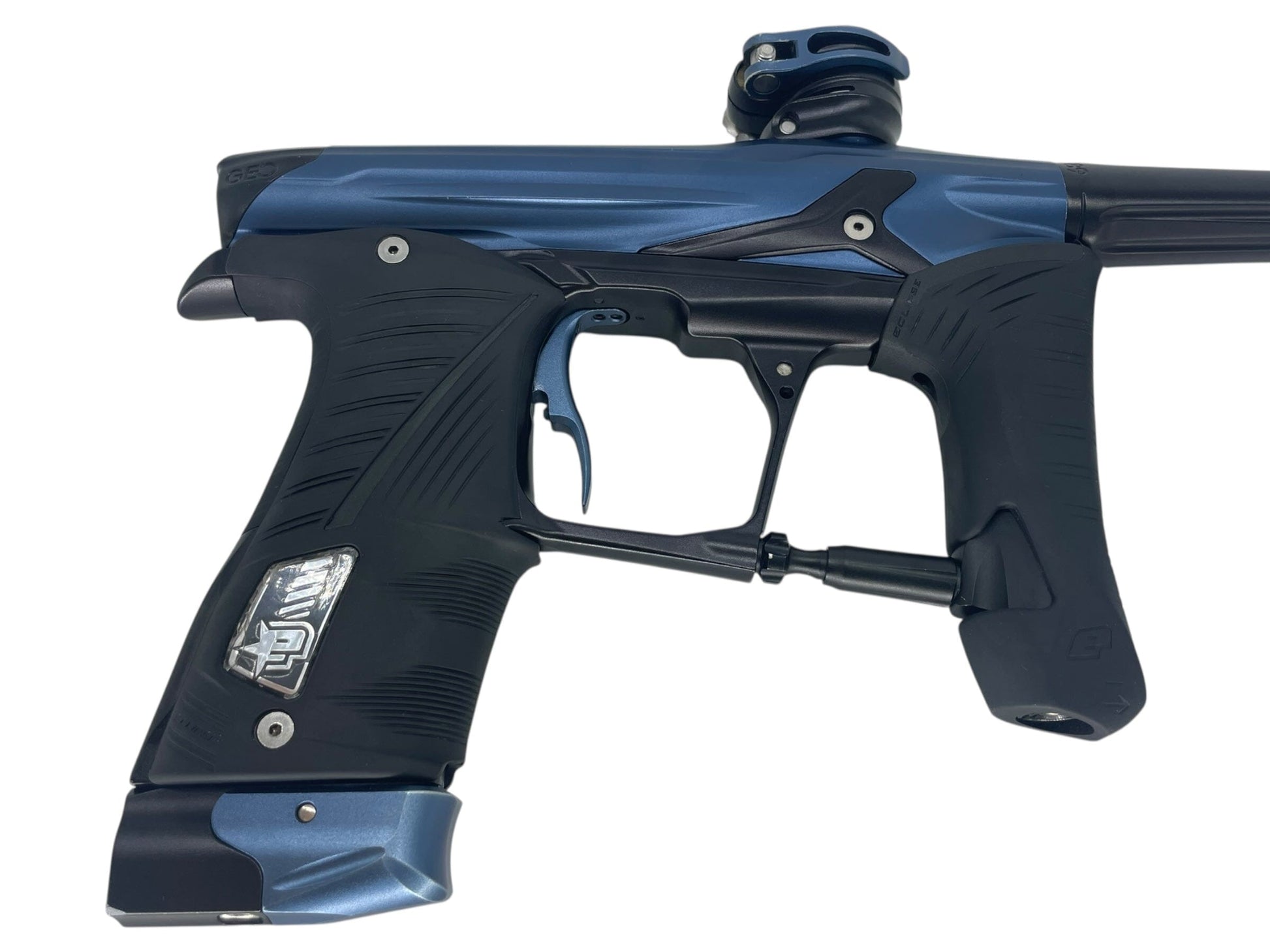 Used Planet Eclipse Geo 3.5 Paintball Gun Navy/Black Paintball Gun from CPXBrosPaintball Buy/Sell/Trade Paintball Markers, New Paintball Guns, Paintball Hoppers, Paintball Masks, and Hormesis Headbands