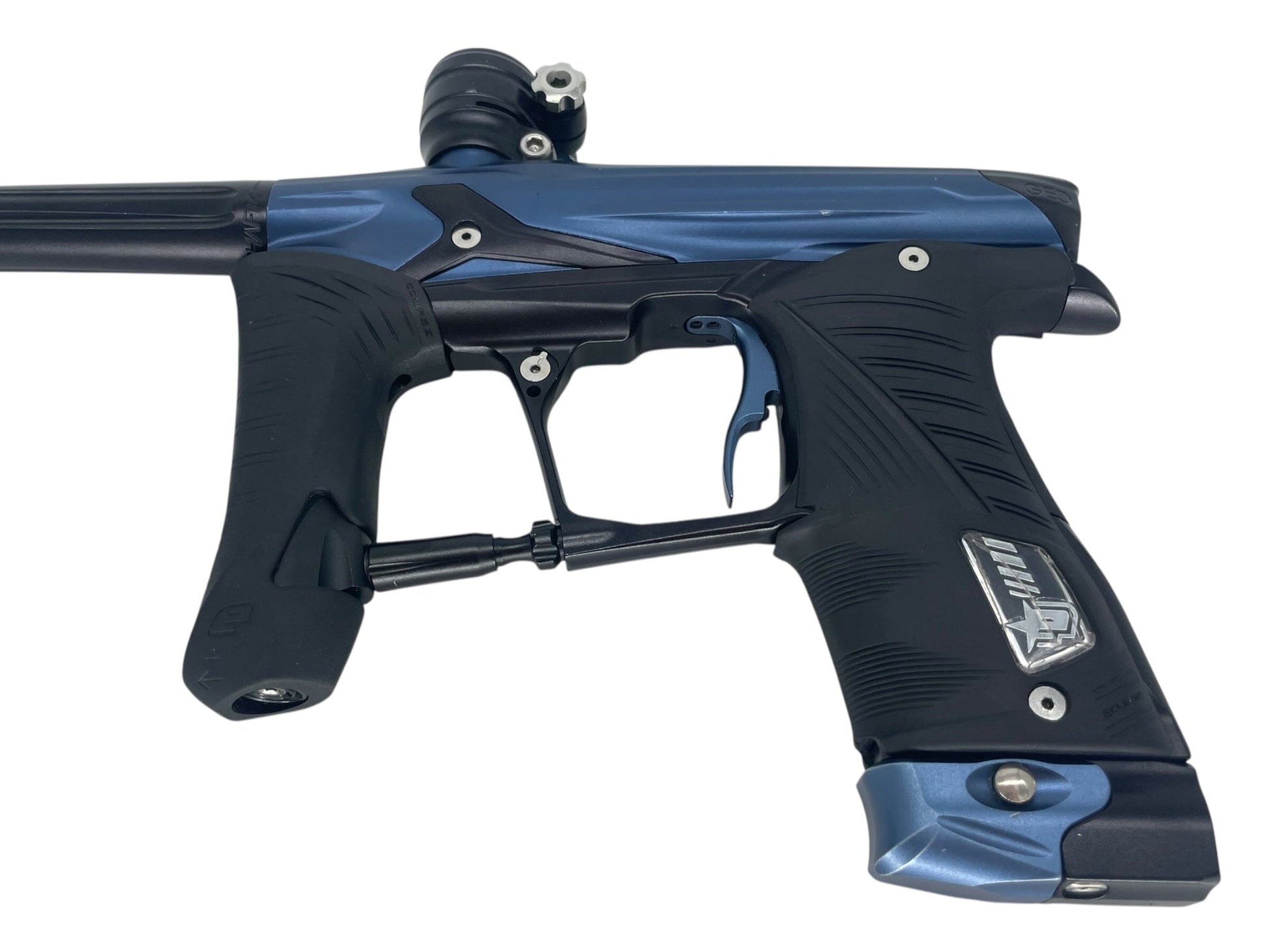 Used Planet Eclipse Geo 3.5 Paintball Gun Navy/Black Paintball Gun from CPXBrosPaintball Buy/Sell/Trade Paintball Markers, New Paintball Guns, Paintball Hoppers, Paintball Masks, and Hormesis Headbands