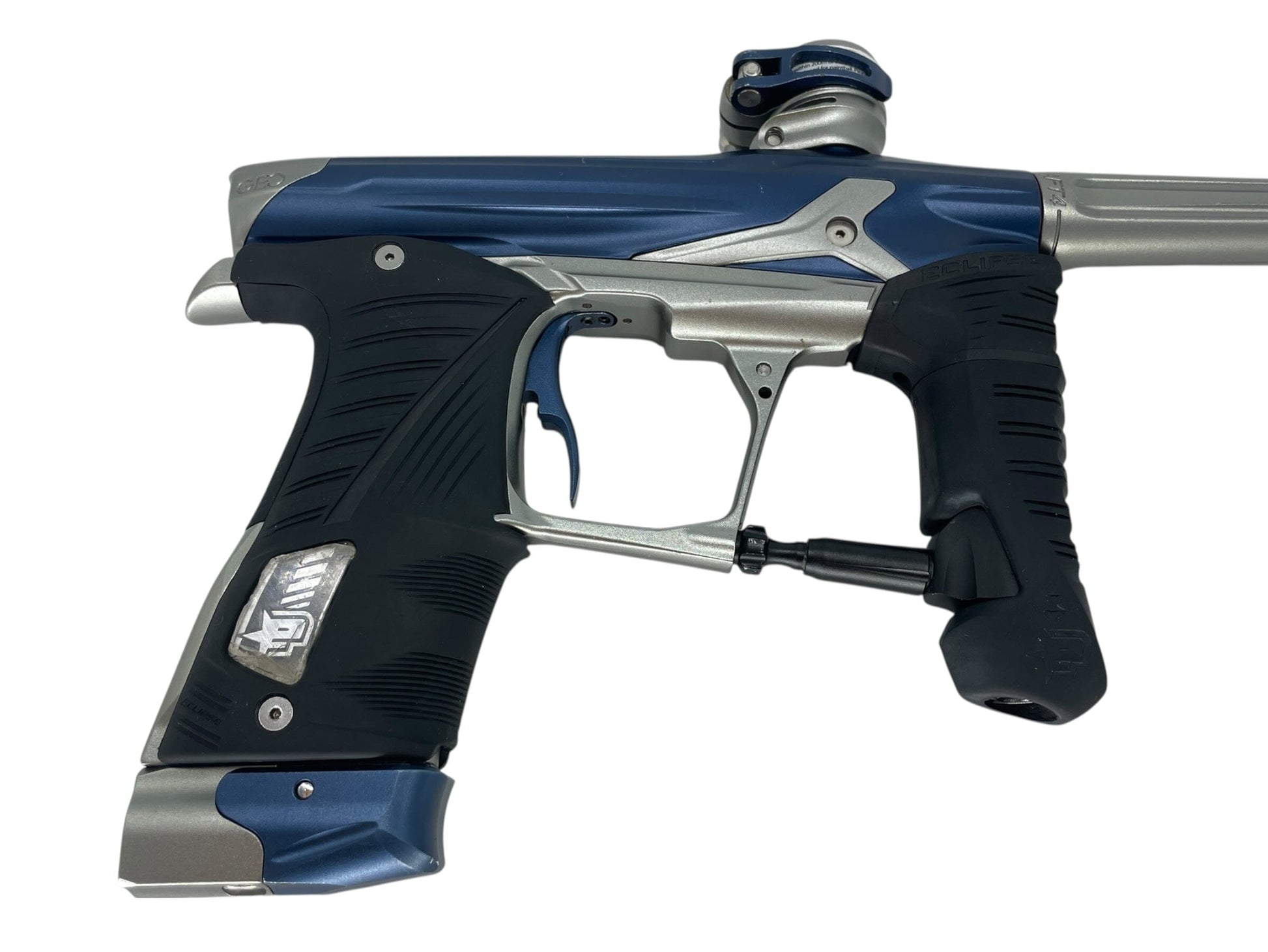 Used Planet Eclipse Geo 3.5 Paintball Gun Navy/Grey Paintball Gun from CPXBrosPaintball Buy/Sell/Trade Paintball Markers, New Paintball Guns, Paintball Hoppers, Paintball Masks, and Hormesis Headbands
