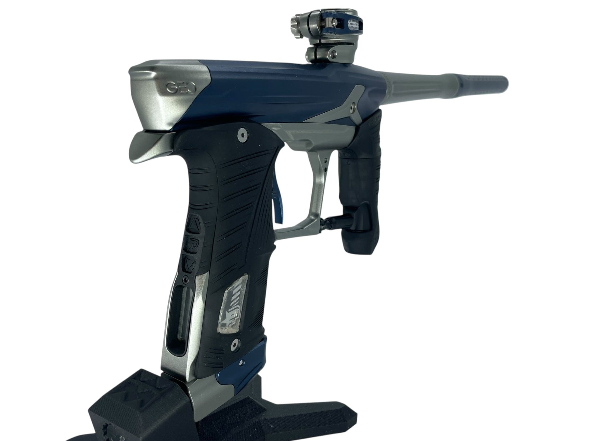 Used Planet Eclipse Geo 3.5 Paintball Gun Navy/Grey Paintball Gun from CPXBrosPaintball Buy/Sell/Trade Paintball Markers, New Paintball Guns, Paintball Hoppers, Paintball Masks, and Hormesis Headbands