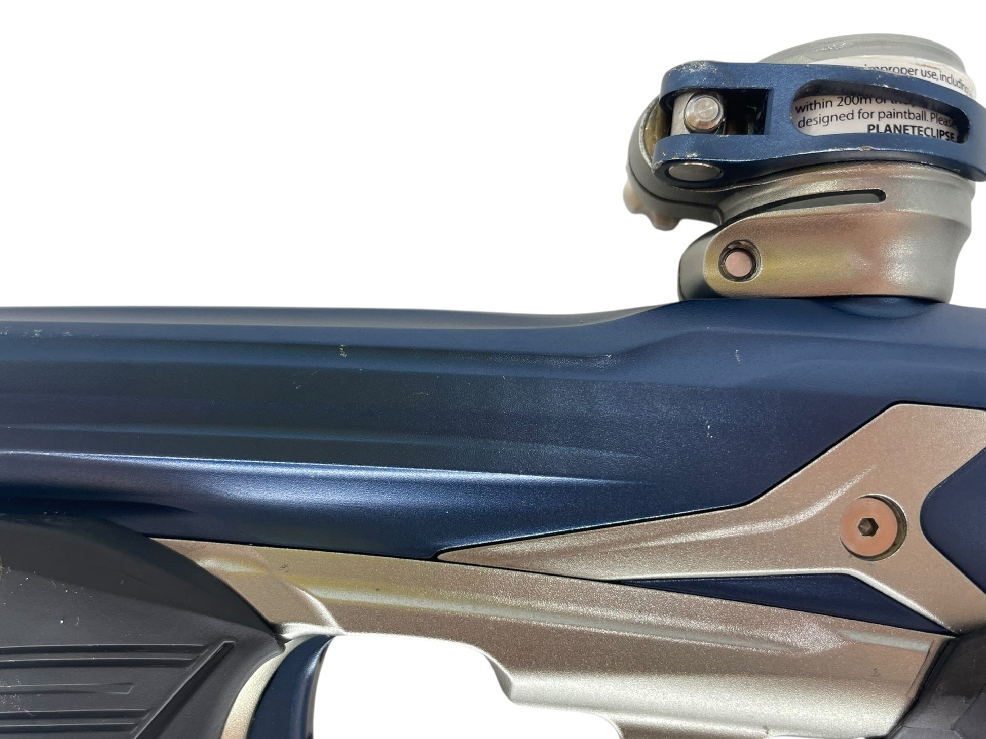 Used Planet Eclipse Geo 3.5 Paintball Gun Navy/Grey Paintball Gun from CPXBrosPaintball Buy/Sell/Trade Paintball Markers, New Paintball Guns, Paintball Hoppers, Paintball Masks, and Hormesis Headbands