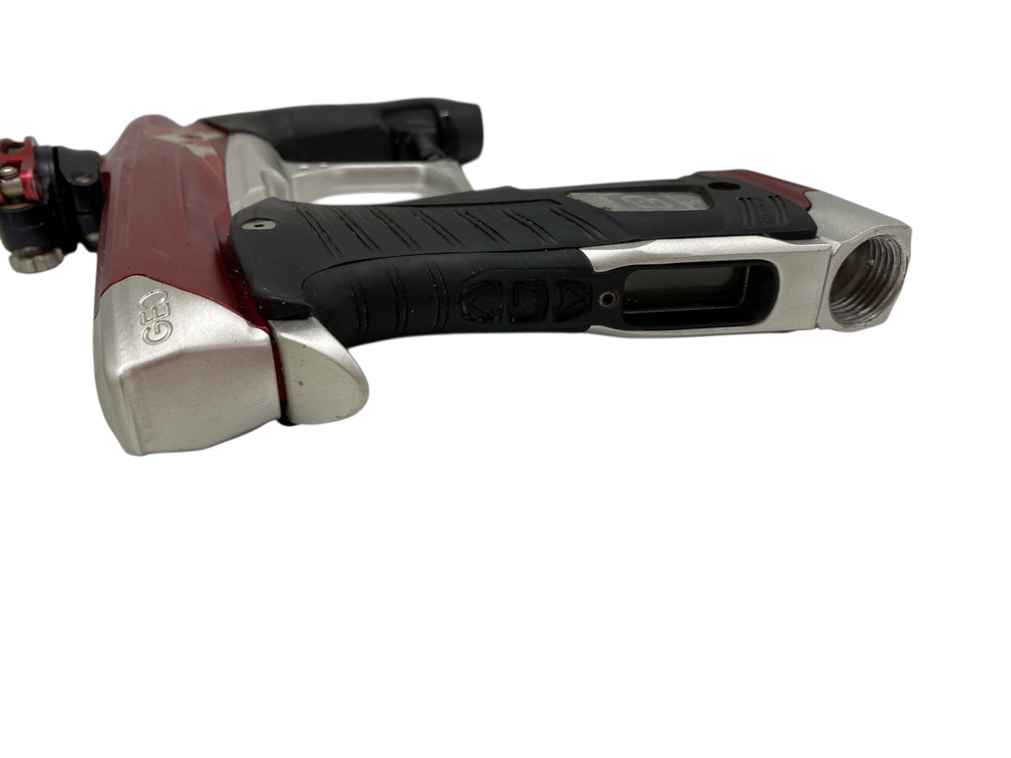 Used Planet Eclipse Geo 3.5 Paintball Gun Red/Silver Paintball Gun from CPXBrosPaintball Buy/Sell/Trade Paintball Markers, New Paintball Guns, Paintball Hoppers, Paintball Masks, and Hormesis Headbands