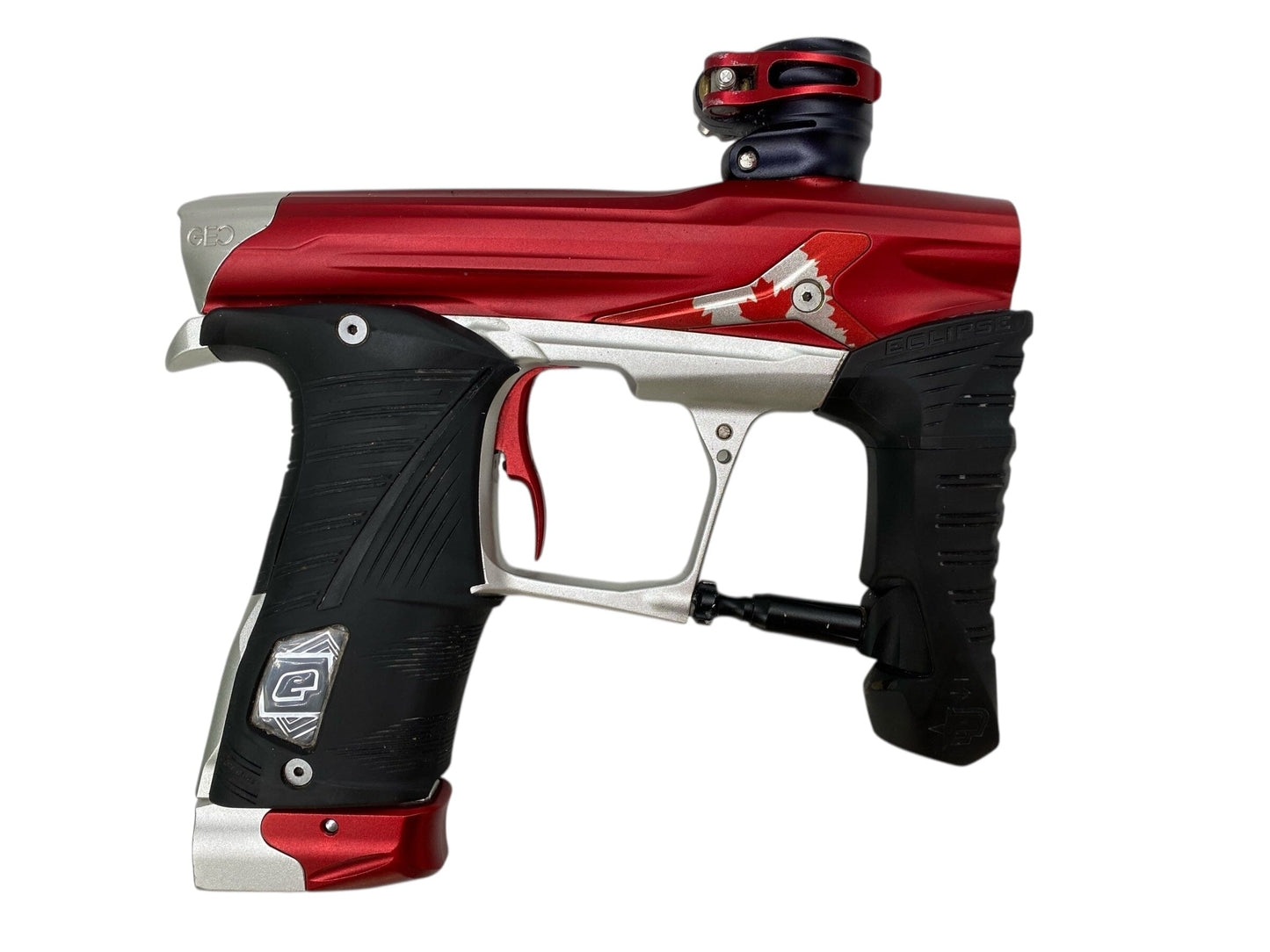 Used Planet Eclipse Geo 3.5 Paintball Gun Red/Silver Paintball Gun from CPXBrosPaintball Buy/Sell/Trade Paintball Markers, New Paintball Guns, Paintball Hoppers, Paintball Masks, and Hormesis Headbands