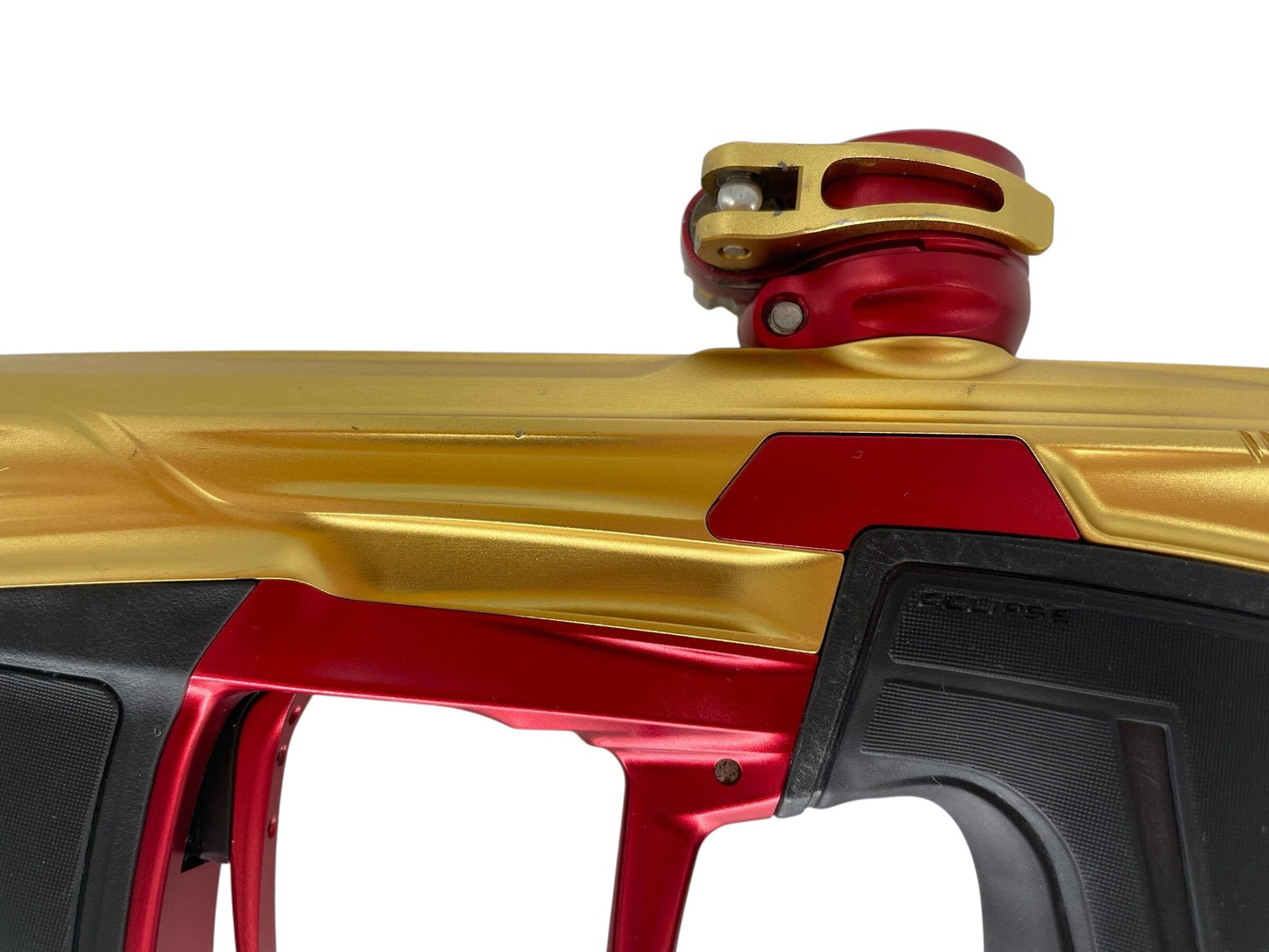Used Planet Eclipse Geo 4 Paintball Gun Gold/Red Paintball Gun from CPXBrosPaintball Buy/Sell/Trade Paintball Markers, New Paintball Guns, Paintball Hoppers, Paintball Masks, and Hormesis Headbands