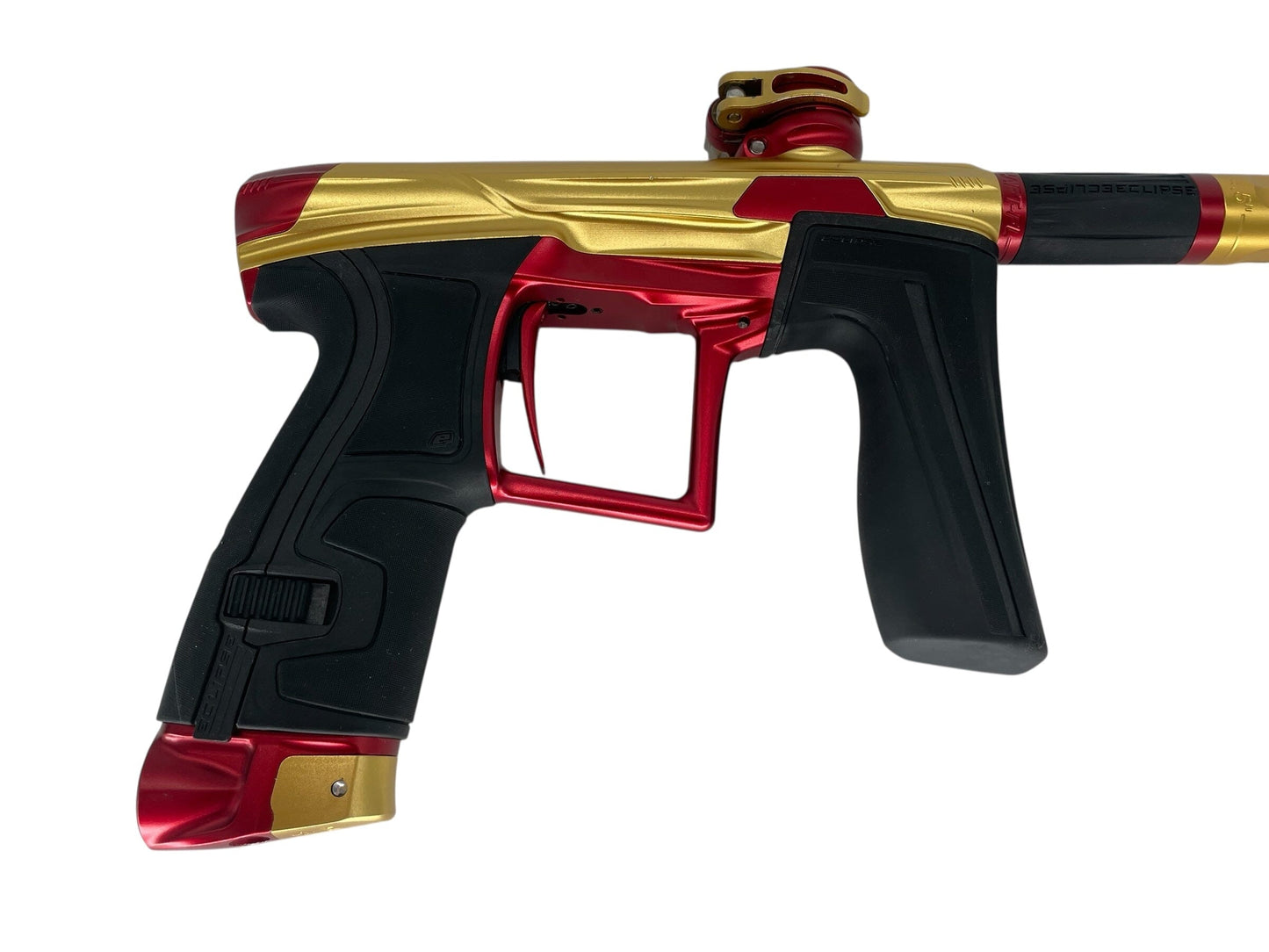 Used Planet Eclipse Geo 4 Paintball Gun Gold/Red Paintball Gun from CPXBrosPaintball Buy/Sell/Trade Paintball Markers, New Paintball Guns, Paintball Hoppers, Paintball Masks, and Hormesis Headbands