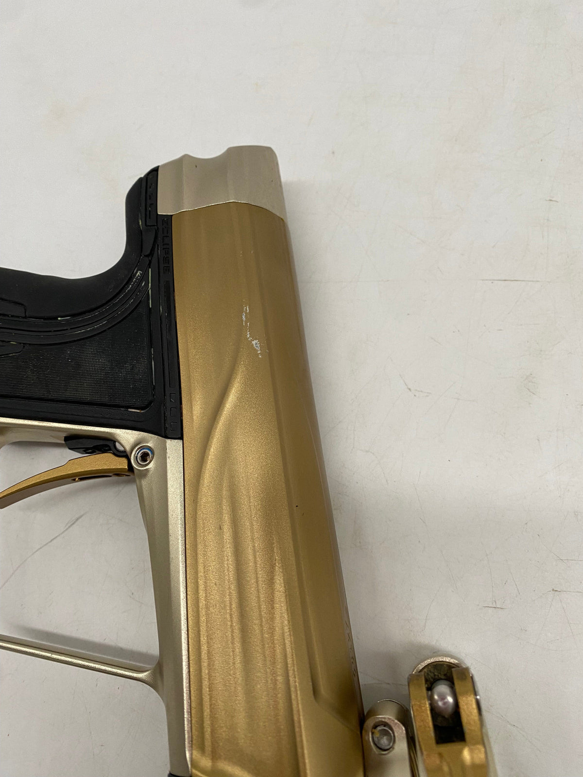 Used Planet Eclipse Geo R5 Gold/Bronze Paintball Gun Paintball Gun from CPXBrosPaintball Buy/Sell/Trade Paintball Markers, New Paintball Guns, Paintball Hoppers, Paintball Masks, and Hormesis Headbands