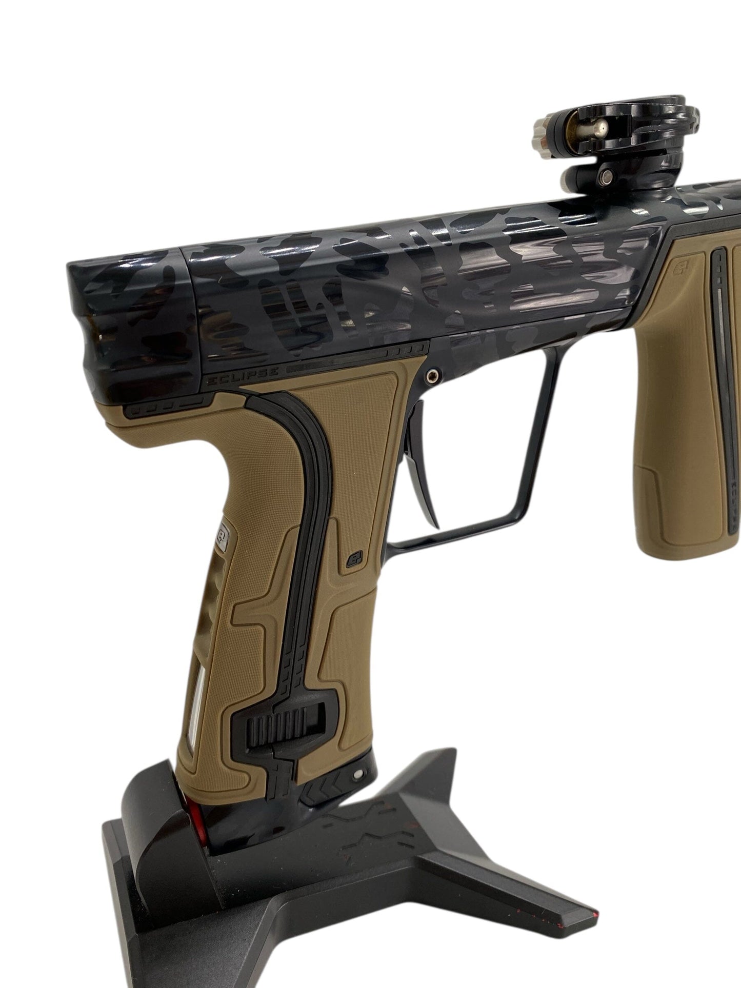 Used Planet Eclipse Geo R5 Paintball Gun Black Cheeta Paintball Gun from CPXBrosPaintball Buy/Sell/Trade Paintball Markers, New Paintball Guns, Paintball Hoppers, Paintball Masks, and Hormesis Headbands
