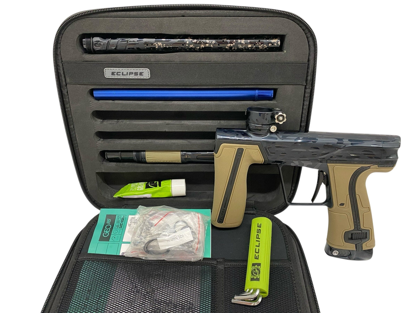 Used Planet Eclipse Geo R5 Paintball Gun Black Cheeta Paintball Gun from CPXBrosPaintball Buy/Sell/Trade Paintball Markers, New Paintball Guns, Paintball Hoppers, Paintball Masks, and Hormesis Headbands