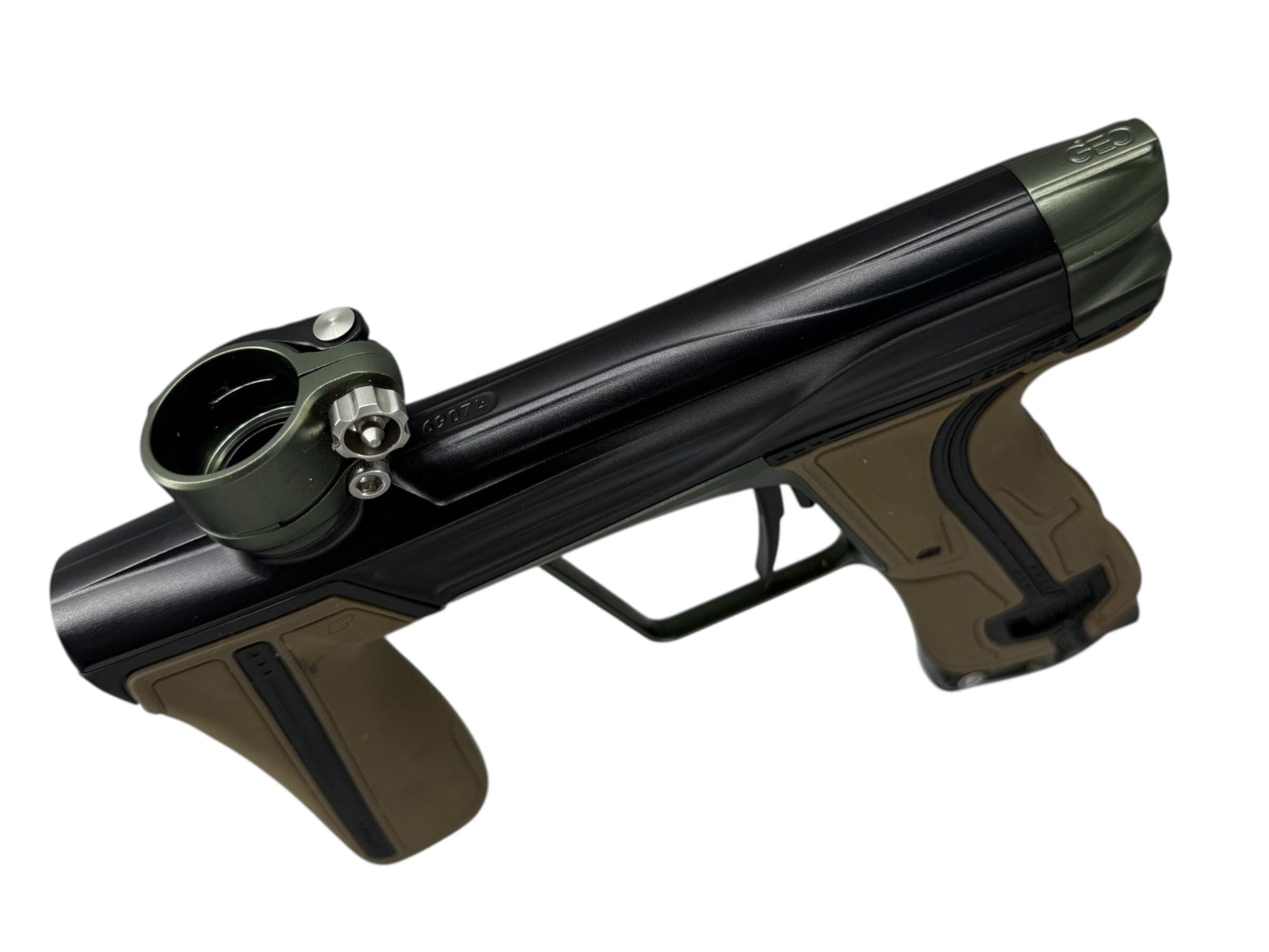 Used Planet Eclipse Geo R5 Paintball Gun Black/Olive Paintball Gun from CPXBrosPaintball Buy/Sell/Trade Paintball Markers, New Paintball Guns, Paintball Hoppers, Paintball Masks, and Hormesis Headbands