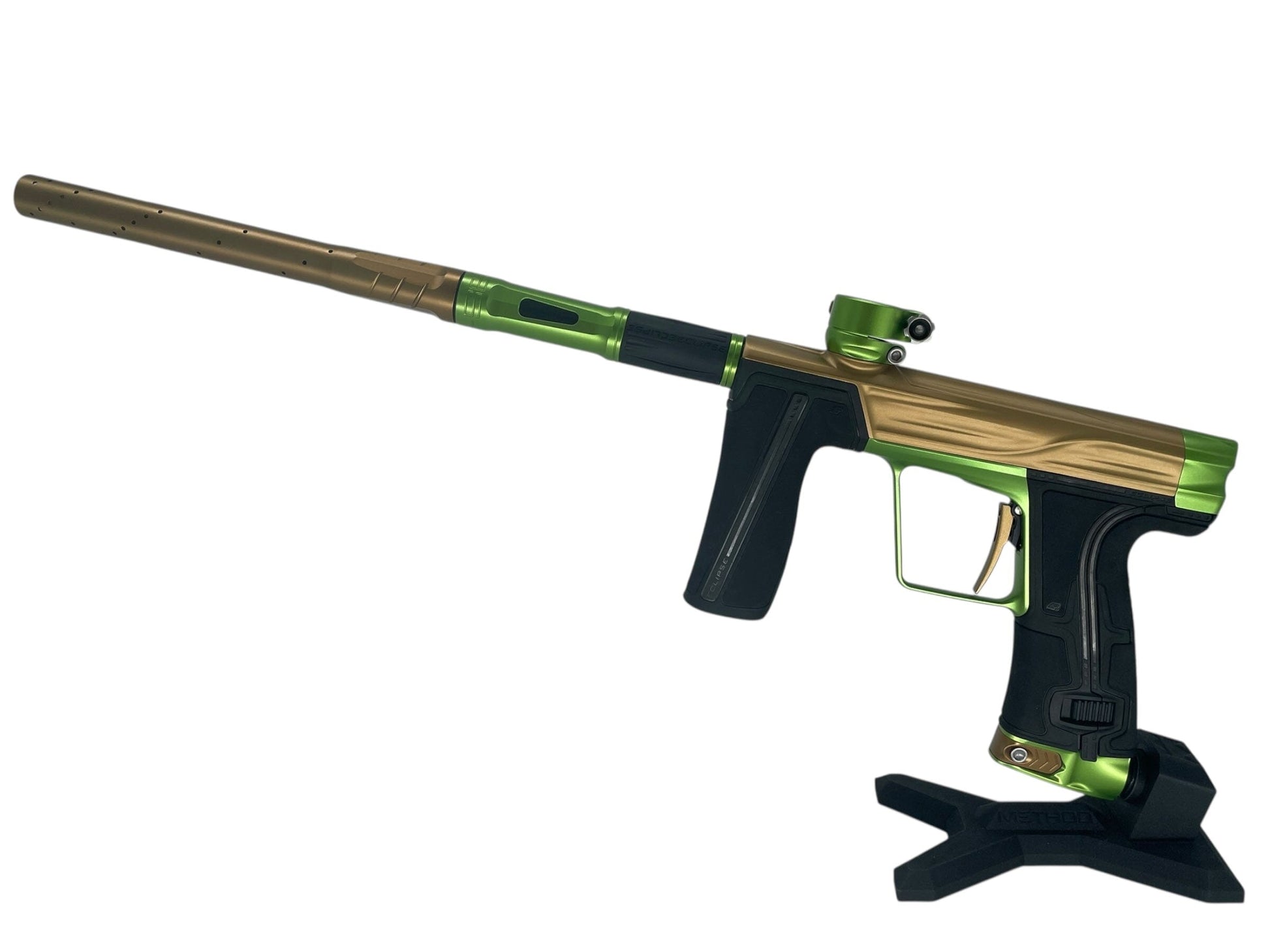 Used Planet Eclipse Geo R5 Paintball Gun Bronze/Green Paintball Gun from CPXBrosPaintball Buy/Sell/Trade Paintball Markers, New Paintball Guns, Paintball Hoppers, Paintball Masks, and Hormesis Headbands