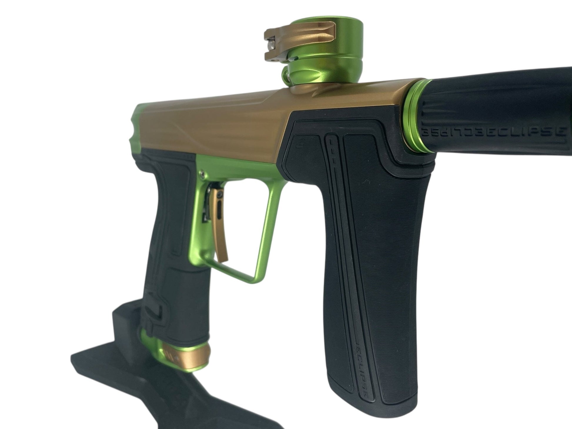 Used Planet Eclipse Geo R5 Paintball Gun Bronze/Green Paintball Gun from CPXBrosPaintball Buy/Sell/Trade Paintball Markers, New Paintball Guns, Paintball Hoppers, Paintball Masks, and Hormesis Headbands