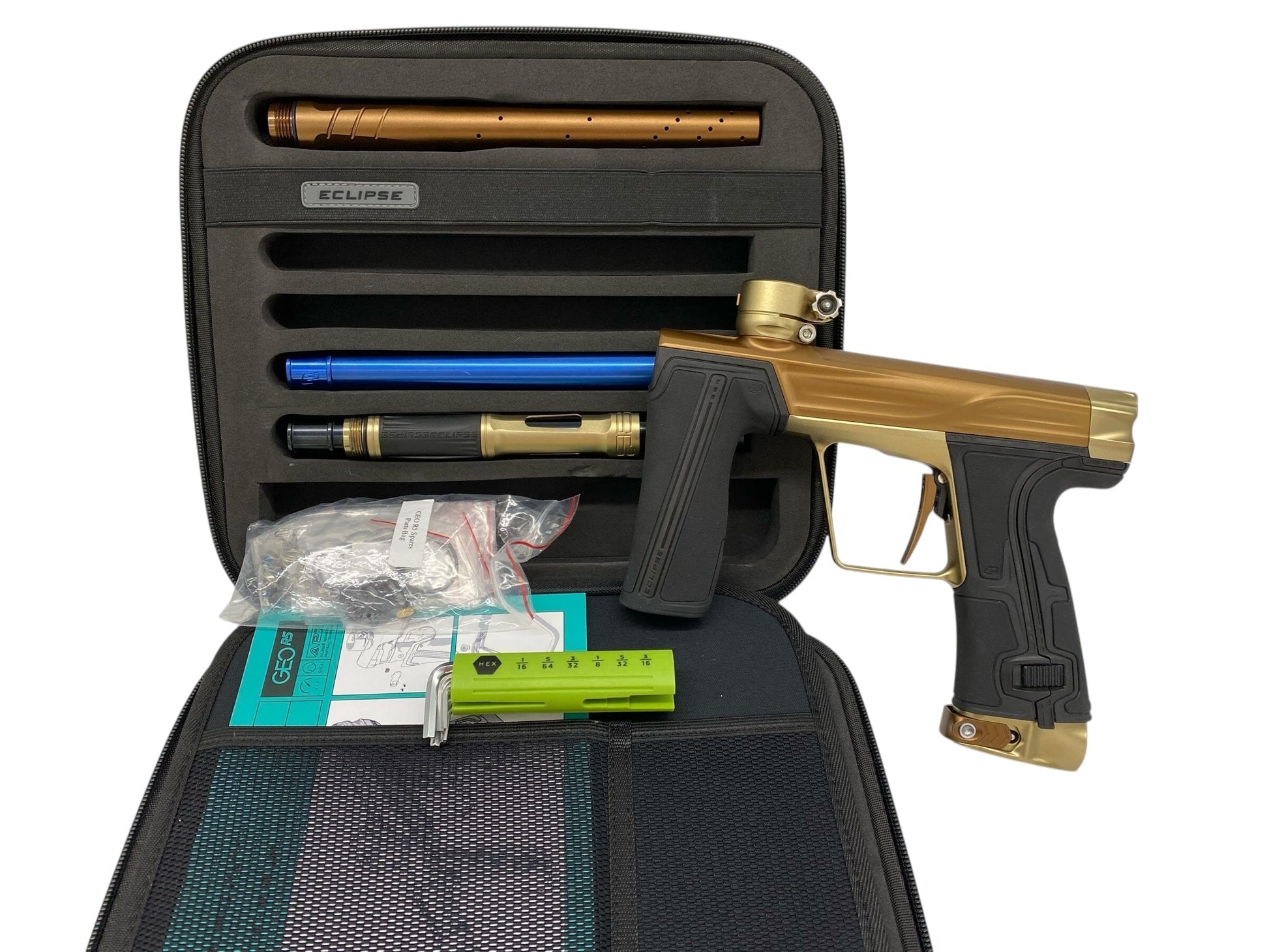 Used Planet Eclipse Geo R5 Paintball Gun Bronze/Sandstone Paintball Gun from CPXBrosPaintball Buy/Sell/Trade Paintball Markers, New Paintball Guns, Paintball Hoppers, Paintball Masks, and Hormesis Headbands