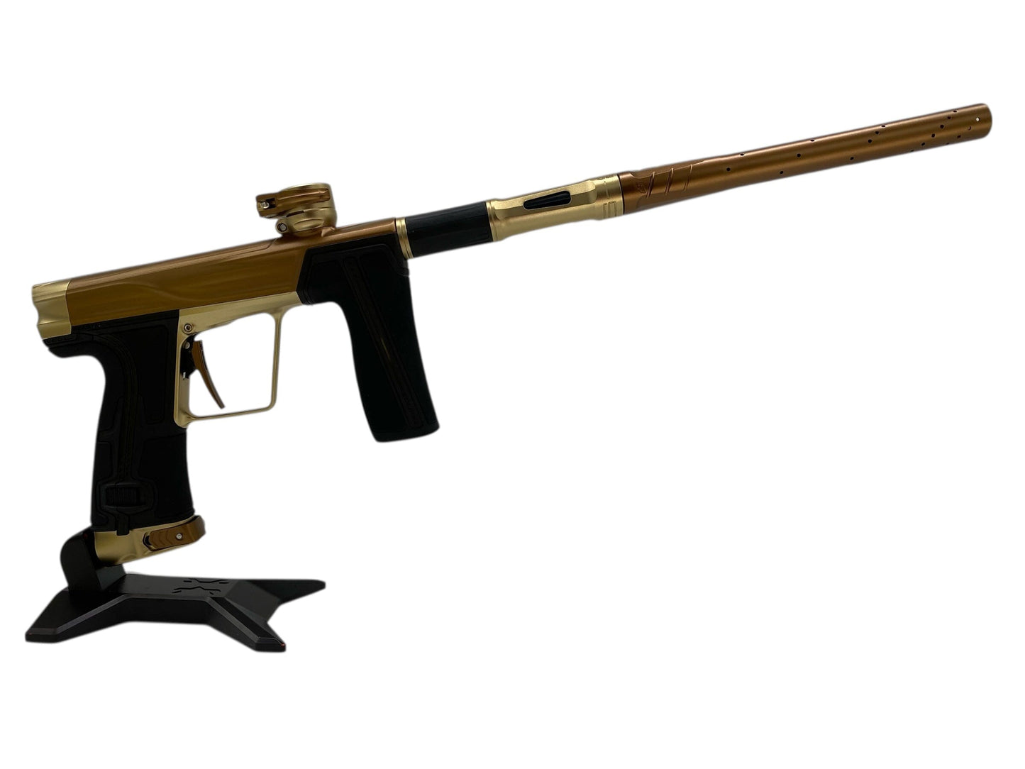 Used Planet Eclipse Geo R5 Paintball Gun Bronze/Sandstone Paintball Gun from CPXBrosPaintball Buy/Sell/Trade Paintball Markers, New Paintball Guns, Paintball Hoppers, Paintball Masks, and Hormesis Headbands