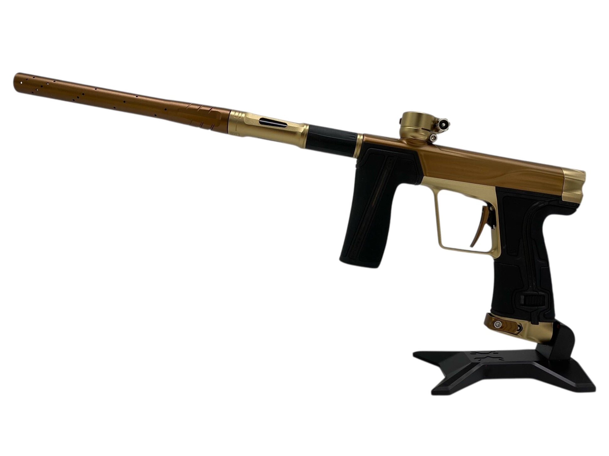 Used Planet Eclipse Geo R5 Paintball Gun Bronze/Sandstone Paintball Gun from CPXBrosPaintball Buy/Sell/Trade Paintball Markers, New Paintball Guns, Paintball Hoppers, Paintball Masks, and Hormesis Headbands
