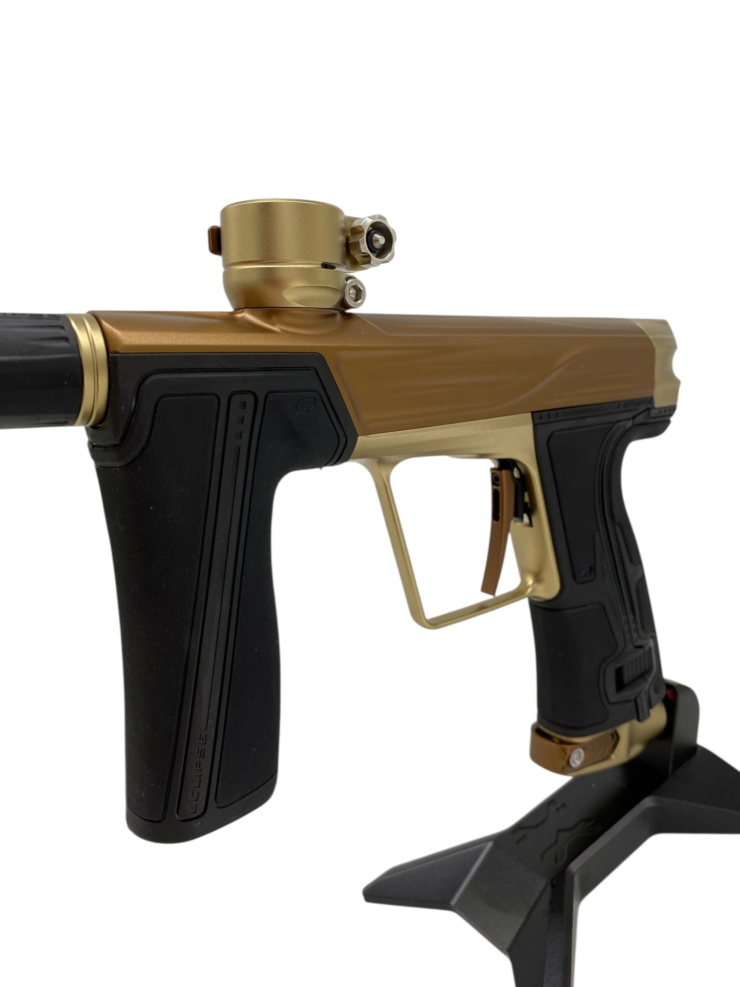 Used Planet Eclipse Geo R5 Paintball Gun Bronze/Sandstone Paintball Gun from CPXBrosPaintball Buy/Sell/Trade Paintball Markers, New Paintball Guns, Paintball Hoppers, Paintball Masks, and Hormesis Headbands