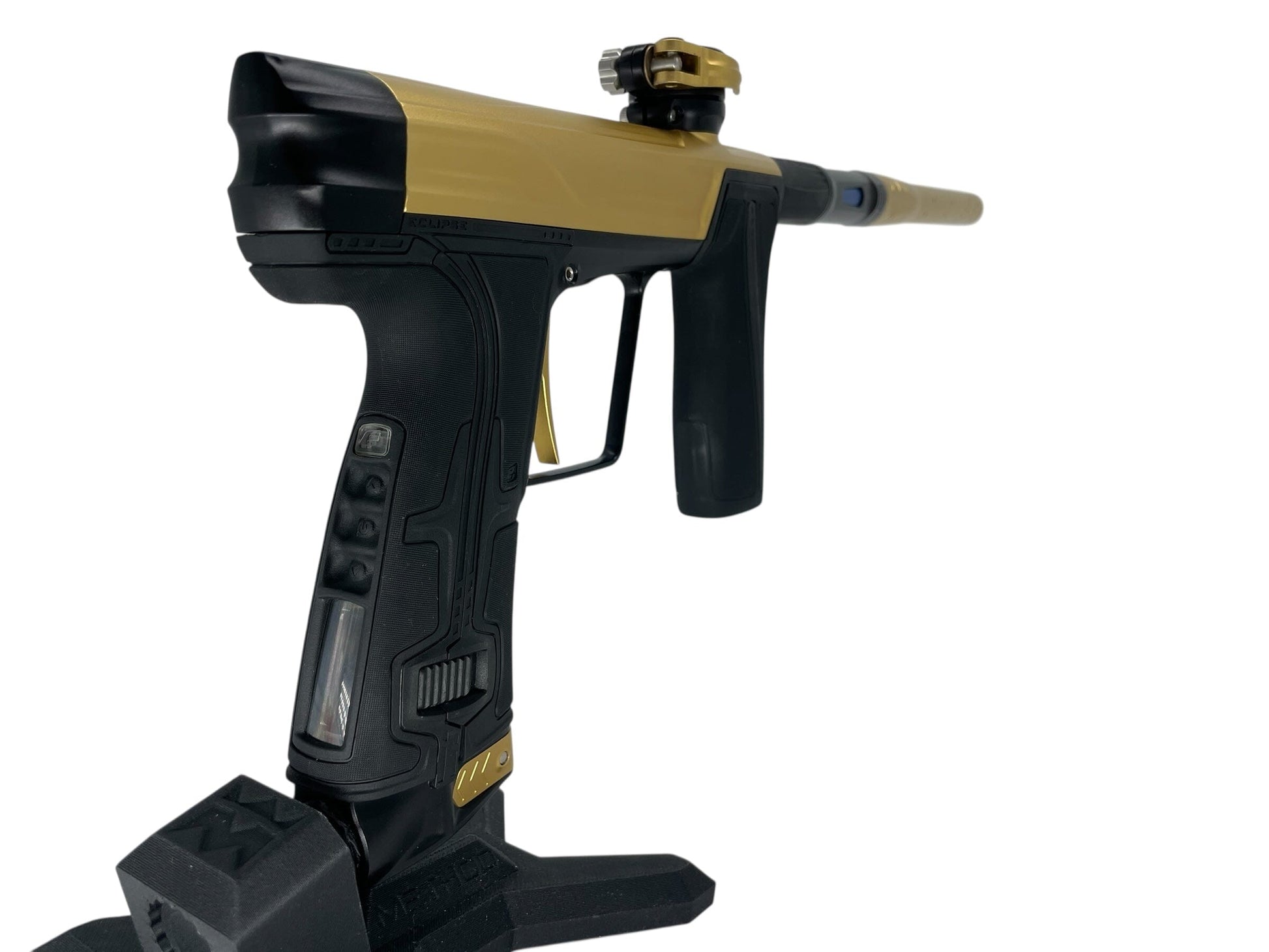 Used Planet Eclipse Geo R5 Paintball Gun Gold/Black Paintball Gun from CPXBrosPaintball Buy/Sell/Trade Paintball Markers, New Paintball Guns, Paintball Hoppers, Paintball Masks, and Hormesis Headbands