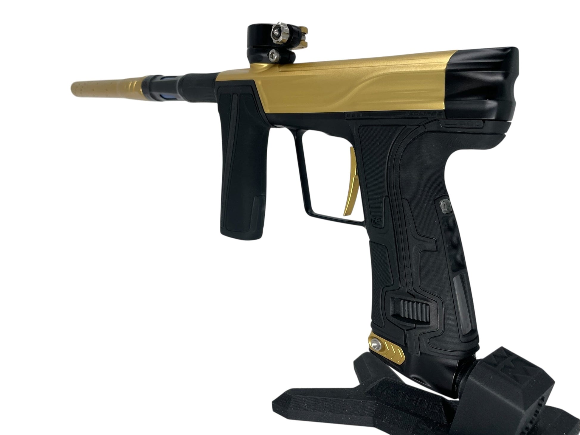 Used Planet Eclipse Geo R5 Paintball Gun Gold/Black Paintball Gun from CPXBrosPaintball Buy/Sell/Trade Paintball Markers, New Paintball Guns, Paintball Hoppers, Paintball Masks, and Hormesis Headbands