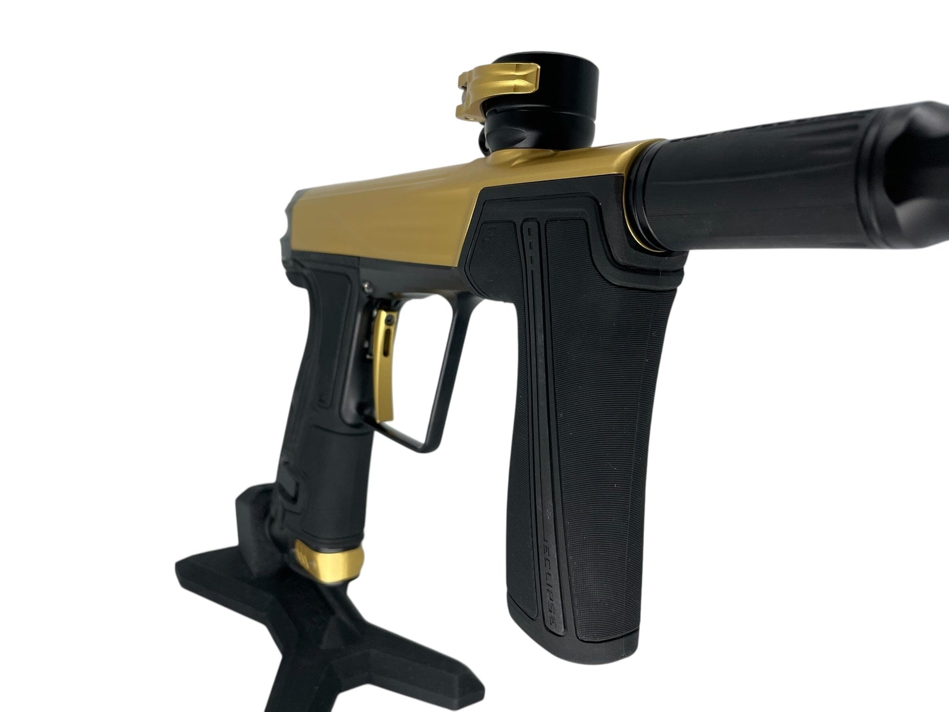 Used Planet Eclipse Geo R5 Paintball Gun Gold/Black Paintball Gun from CPXBrosPaintball Buy/Sell/Trade Paintball Markers, New Paintball Guns, Paintball Hoppers, Paintball Masks, and Hormesis Headbands