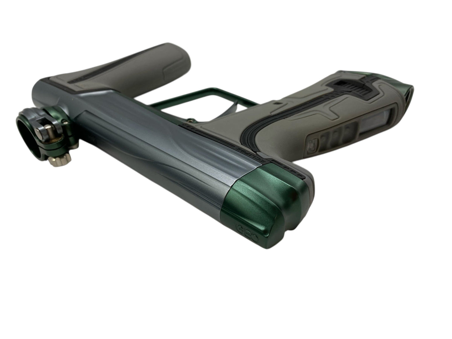 Used Planet Eclipse Geo R5 Paintball Gun Grey/Olive Paintball Gun from CPXBrosPaintball Buy/Sell/Trade Paintball Markers, New Paintball Guns, Paintball Hoppers, Paintball Masks, and Hormesis Headbands