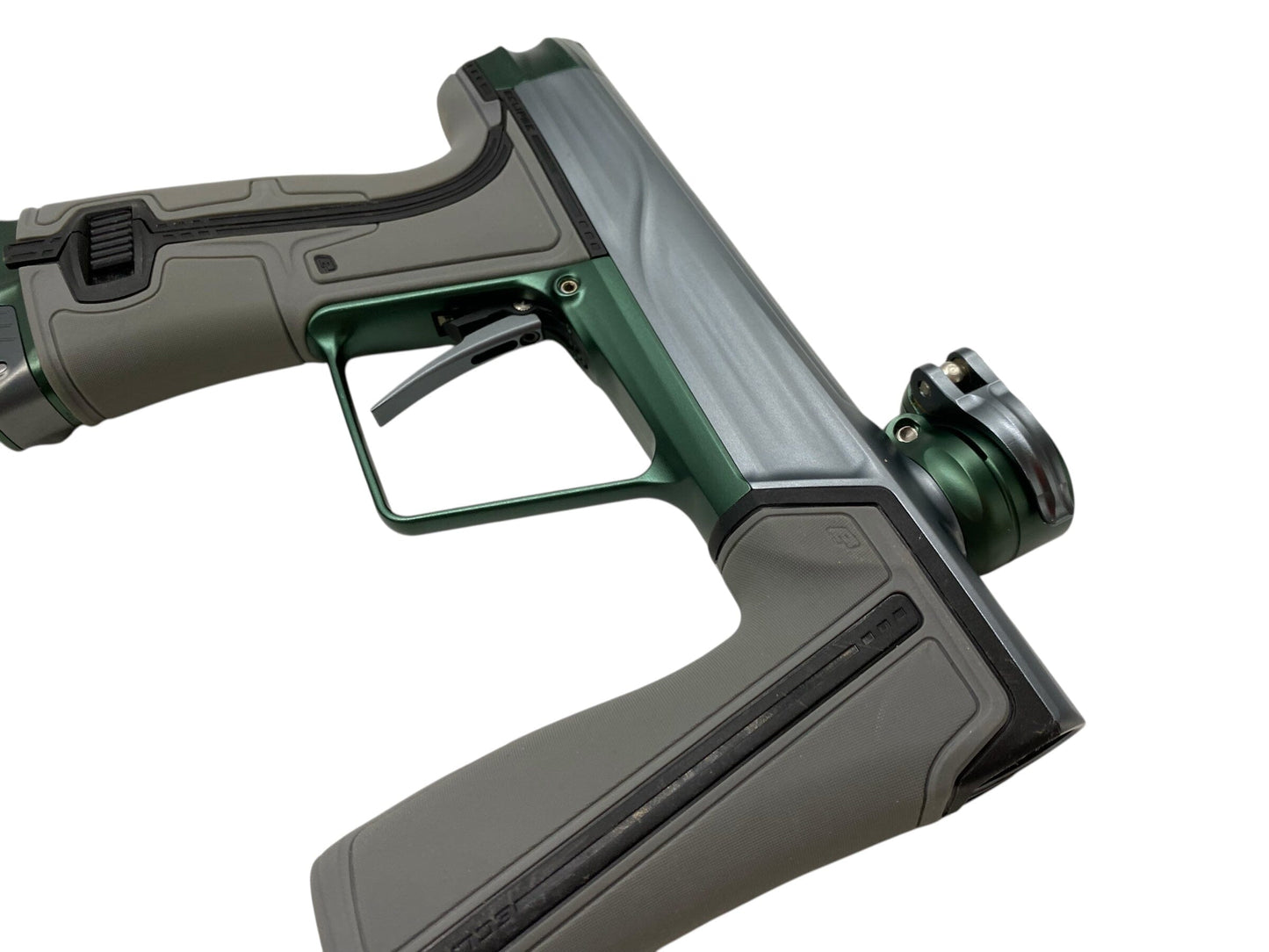 Used Planet Eclipse Geo R5 Paintball Gun Grey/Olive Paintball Gun from CPXBrosPaintball Buy/Sell/Trade Paintball Markers, New Paintball Guns, Paintball Hoppers, Paintball Masks, and Hormesis Headbands