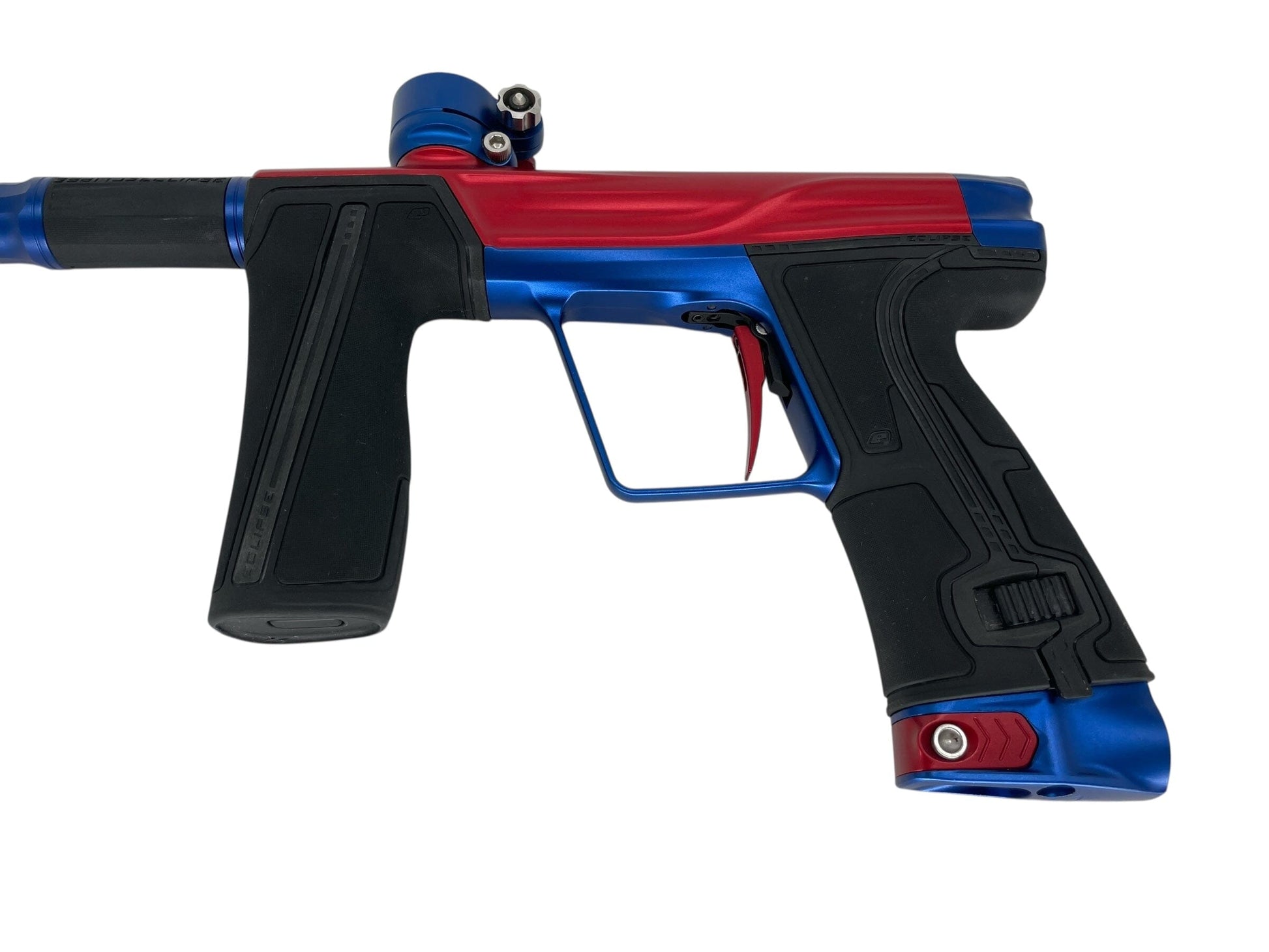 Used Planet Eclipse Geo R5 Paintball Gun Red/Blue Paintball Gun from CPXBrosPaintball Buy/Sell/Trade Paintball Markers, New Paintball Guns, Paintball Hoppers, Paintball Masks, and Hormesis Headbands