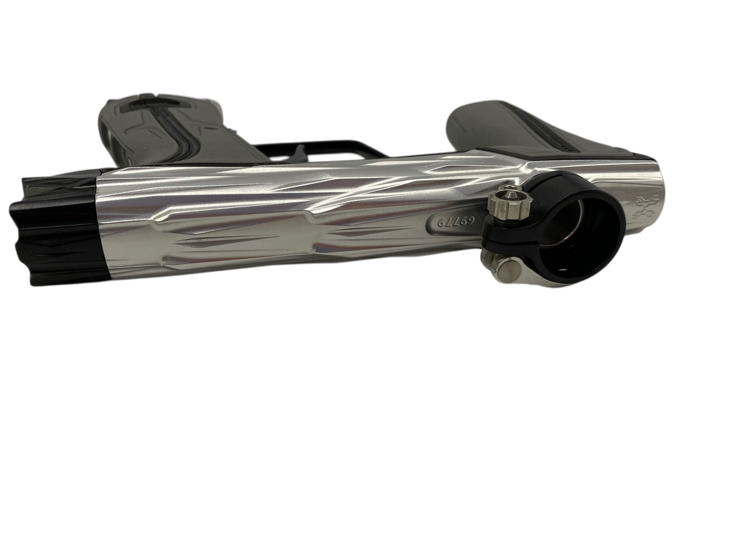 Used Planet Eclipse Geo R5 Razr Paintball Gun Silver/Black Paintball Gun from CPXBrosPaintball Buy/Sell/Trade Paintball Markers, New Paintball Guns, Paintball Hoppers, Paintball Masks, and Hormesis Headbands