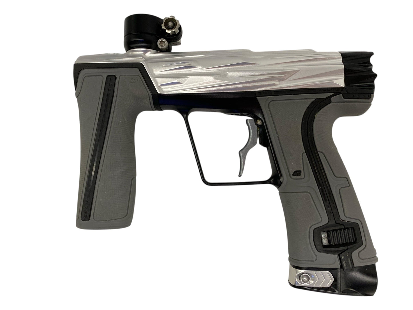 Used Planet Eclipse Geo R5 Razr Paintball Gun Silver/Black Paintball Gun from CPXBrosPaintball Buy/Sell/Trade Paintball Markers, New Paintball Guns, Paintball Hoppers, Paintball Masks, and Hormesis Headbands