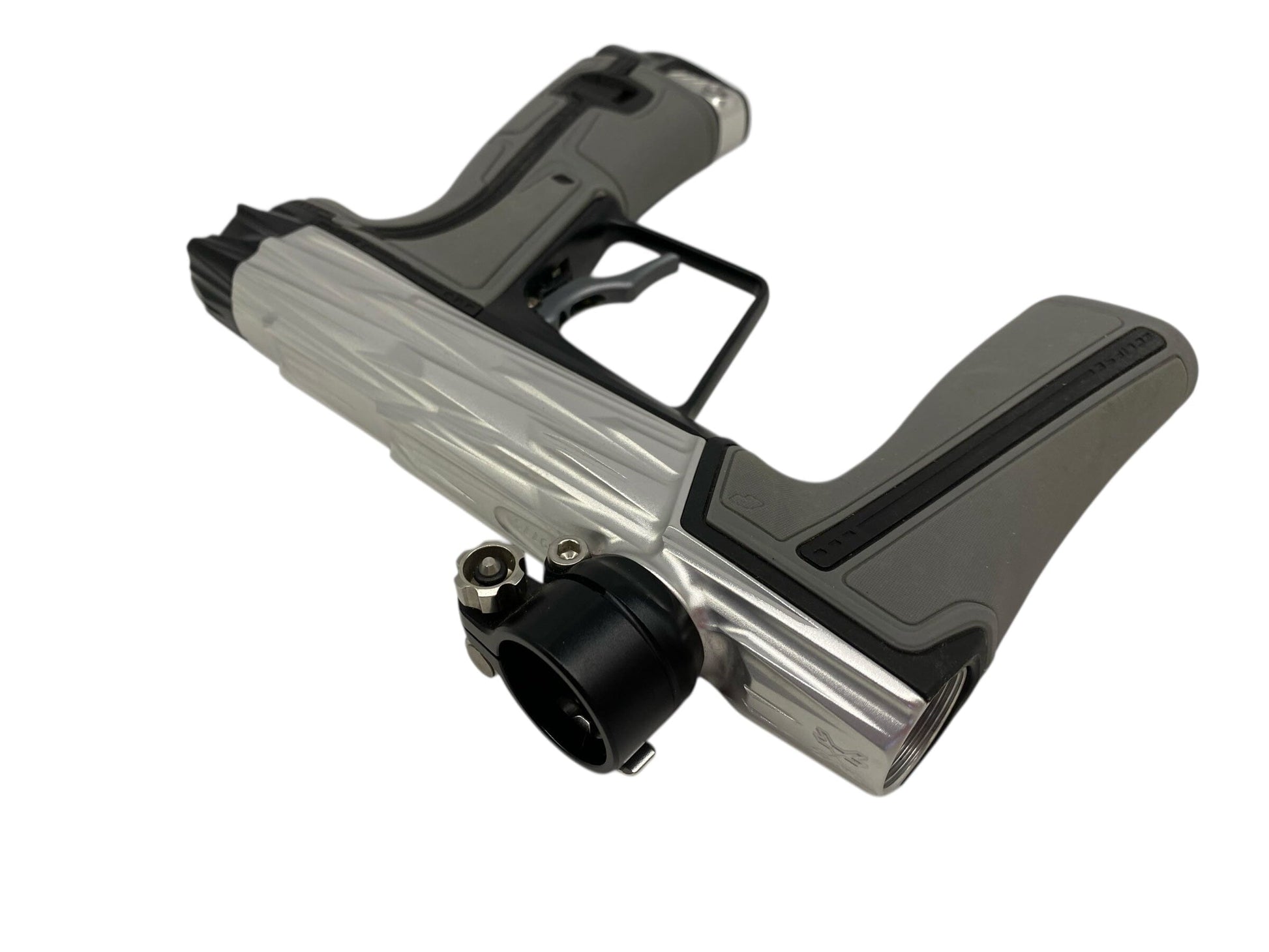 Used Planet Eclipse Geo R5 Razr Paintball Gun Silver/Black Paintball Gun from CPXBrosPaintball Buy/Sell/Trade Paintball Markers, New Paintball Guns, Paintball Hoppers, Paintball Masks, and Hormesis Headbands