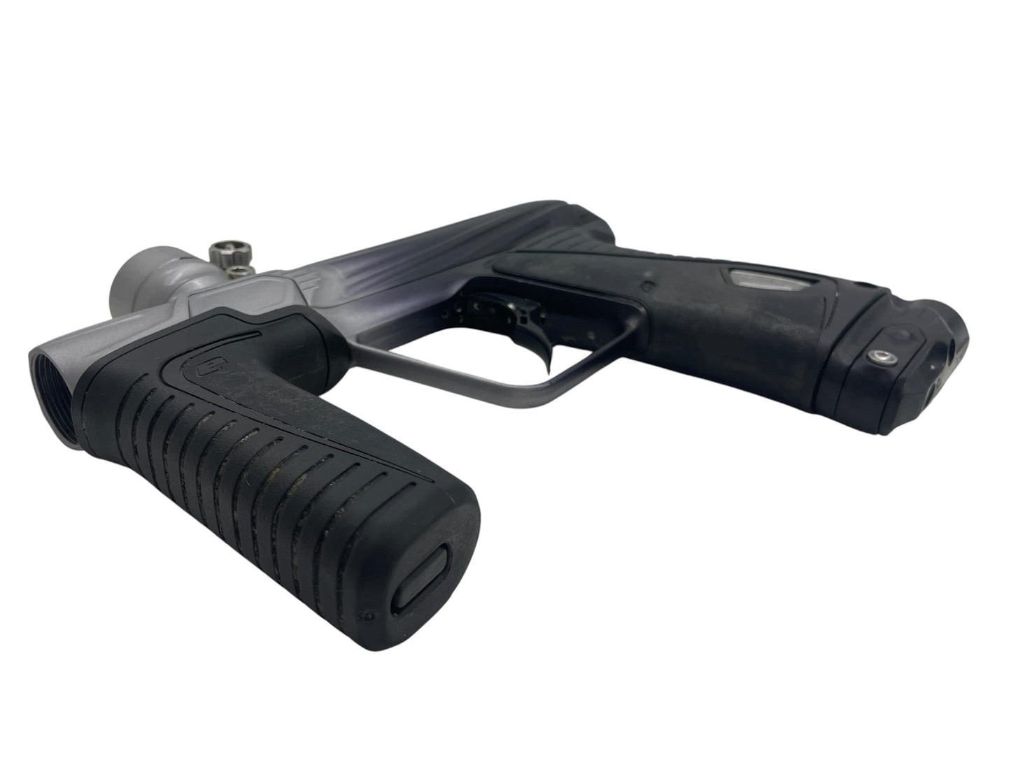 Used Planet Eclipse Gtek 180R Black To Silver Fade Paintball Gun Paintball Gun from CPXBrosPaintball Buy/Sell/Trade Paintball Markers, New Paintball Guns, Paintball Hoppers, Paintball Masks, and Hormesis Headbands