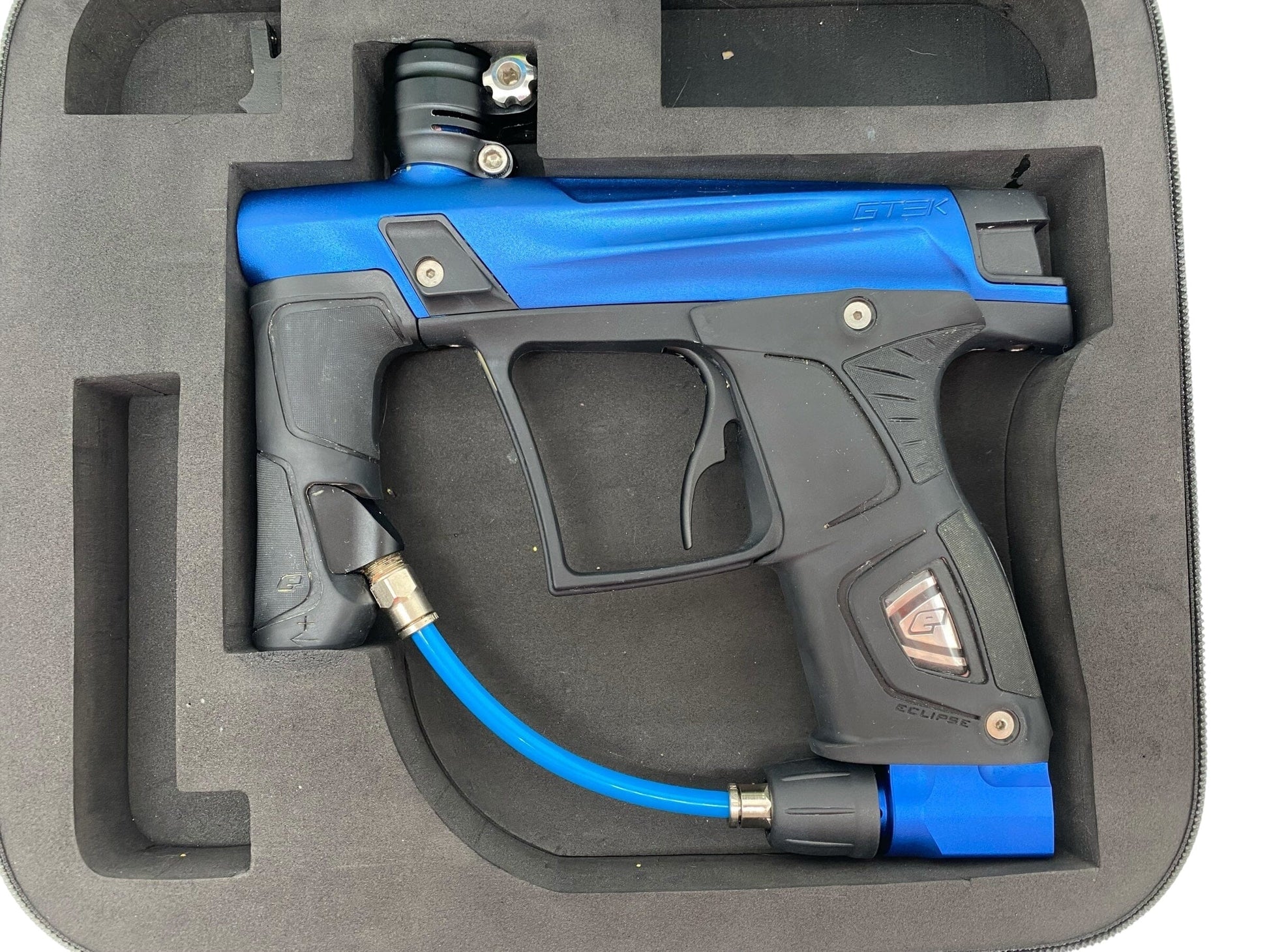 Used Planet Eclipse Gtek Paintball Gun Blue/Black Paintball Gun from CPXBrosPaintball Buy/Sell/Trade Paintball Markers, New Paintball Guns, Paintball Hoppers, Paintball Masks, and Hormesis Headbands