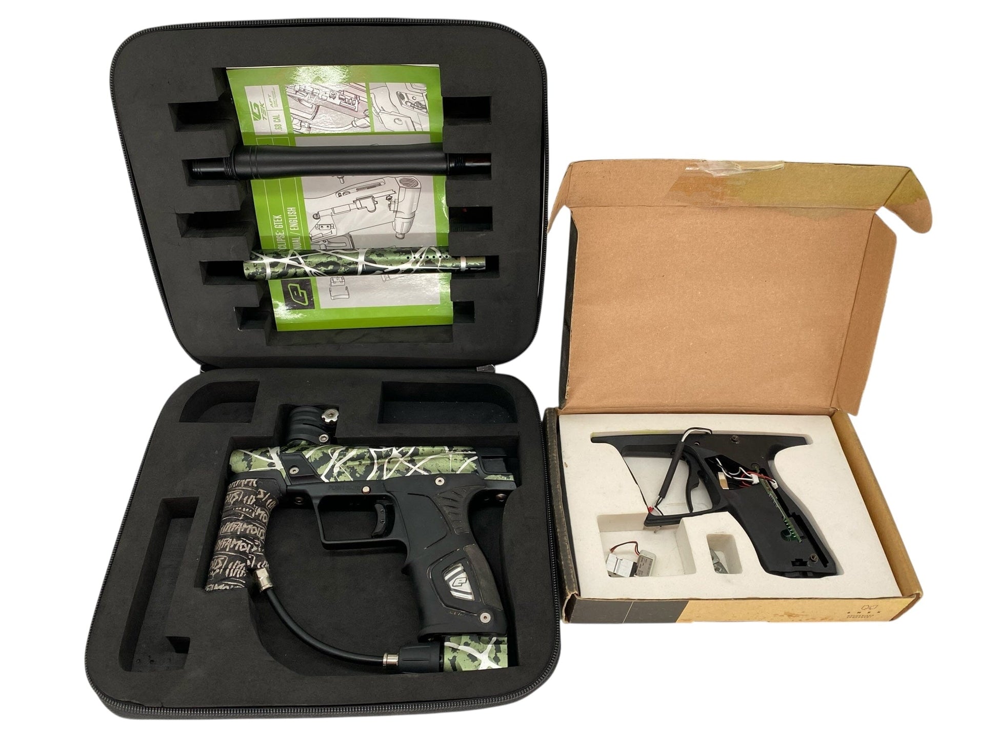 Used Planet Eclipse Gtek Paintball Gun With Mech Frame Banzai Splash Paintball Gun from CPXBrosPaintball Buy/Sell/Trade Paintball Markers, New Paintball Guns, Paintball Hoppers, Paintball Masks, and Hormesis Headbands