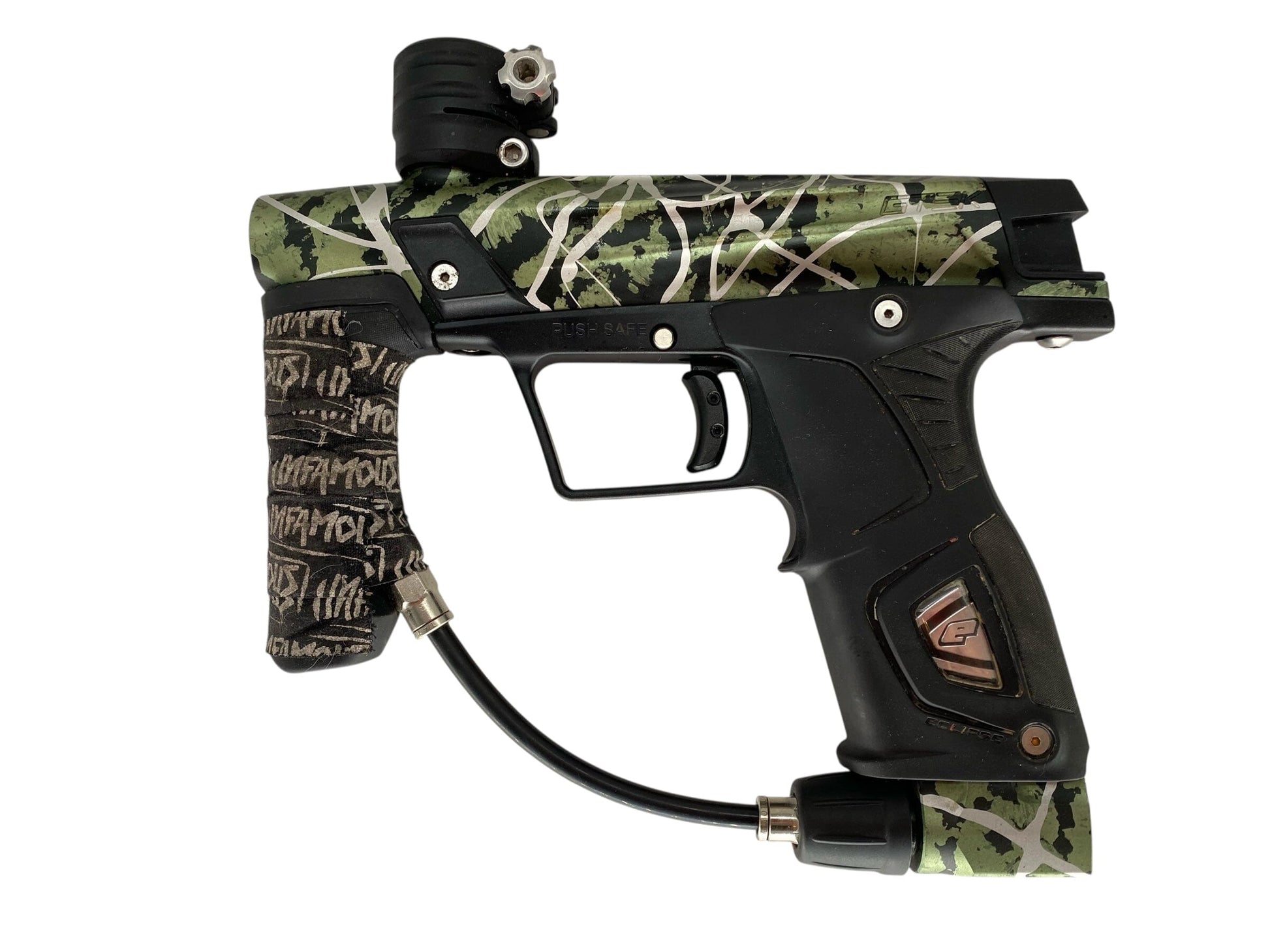 Used Planet Eclipse Gtek Paintball Gun With Mech Frame Banzai Splash Paintball Gun from CPXBrosPaintball Buy/Sell/Trade Paintball Markers, New Paintball Guns, Paintball Hoppers, Paintball Masks, and Hormesis Headbands