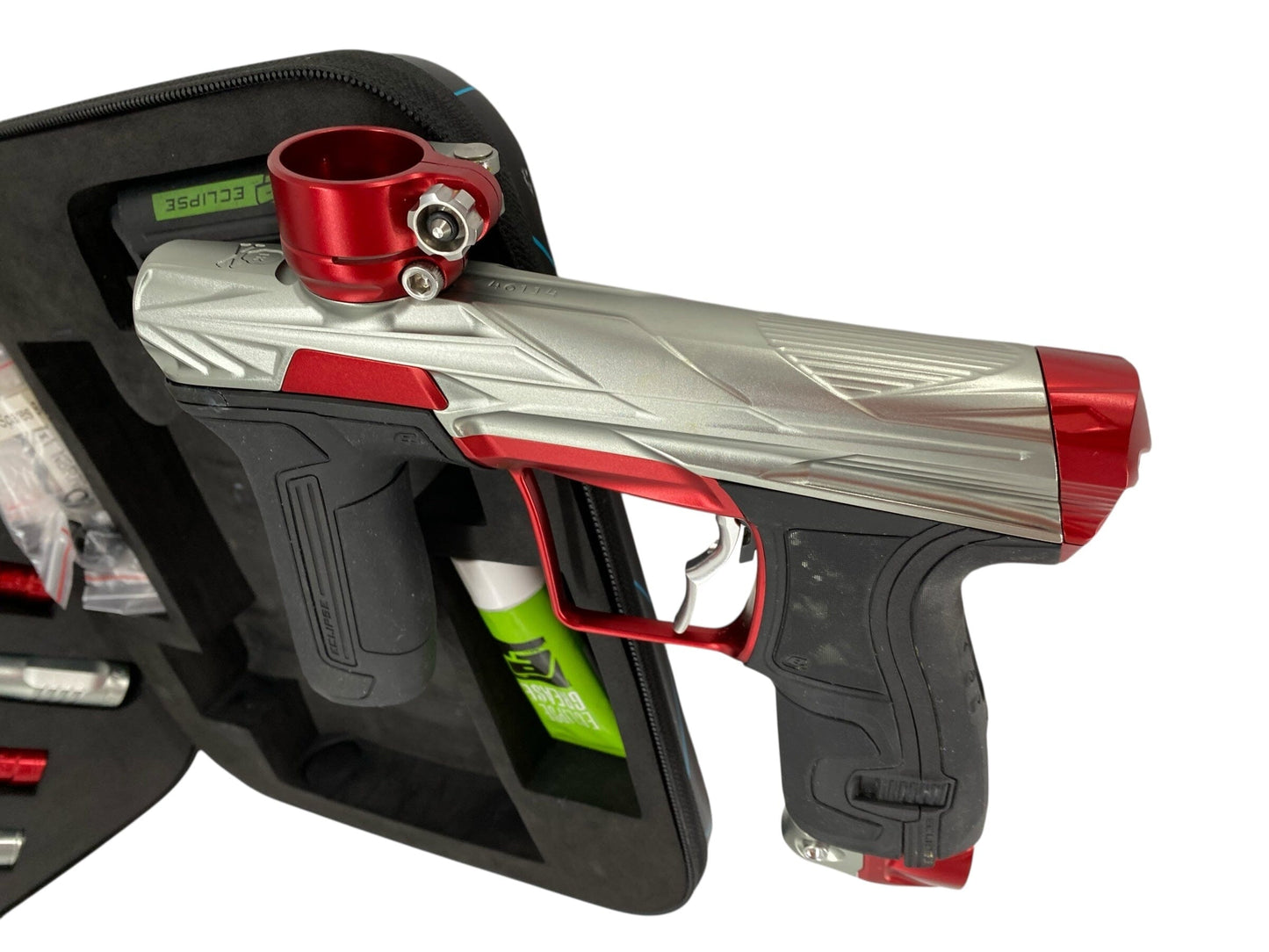 Used Planet Eclipse Hk Army Cs2 Invader Paintball Gun Grey/Red Paintball Gun from CPXBrosPaintball Buy/Sell/Trade Paintball Markers, New Paintball Guns, Paintball Hoppers, Paintball Masks, and Hormesis Headbands