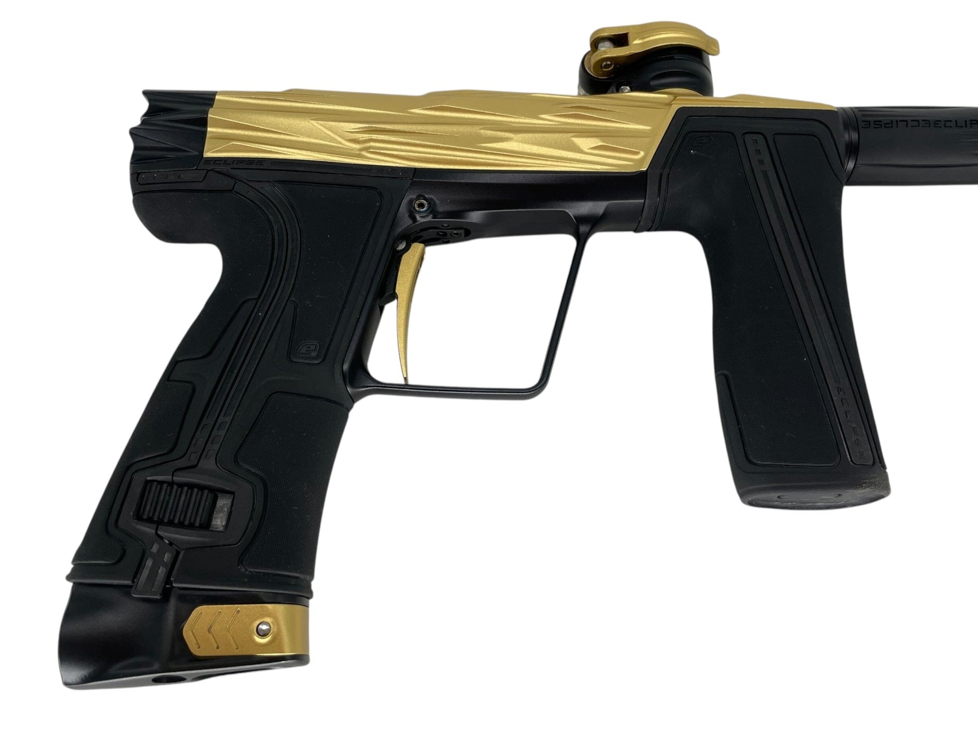 Used Planet Eclipse Hk Army Razr R5 Paintball Gun Gold/Black Paintball Gun from CPXBrosPaintball Buy/Sell/Trade Paintball Markers, New Paintball Guns, Paintball Hoppers, Paintball Masks, and Hormesis Headbands