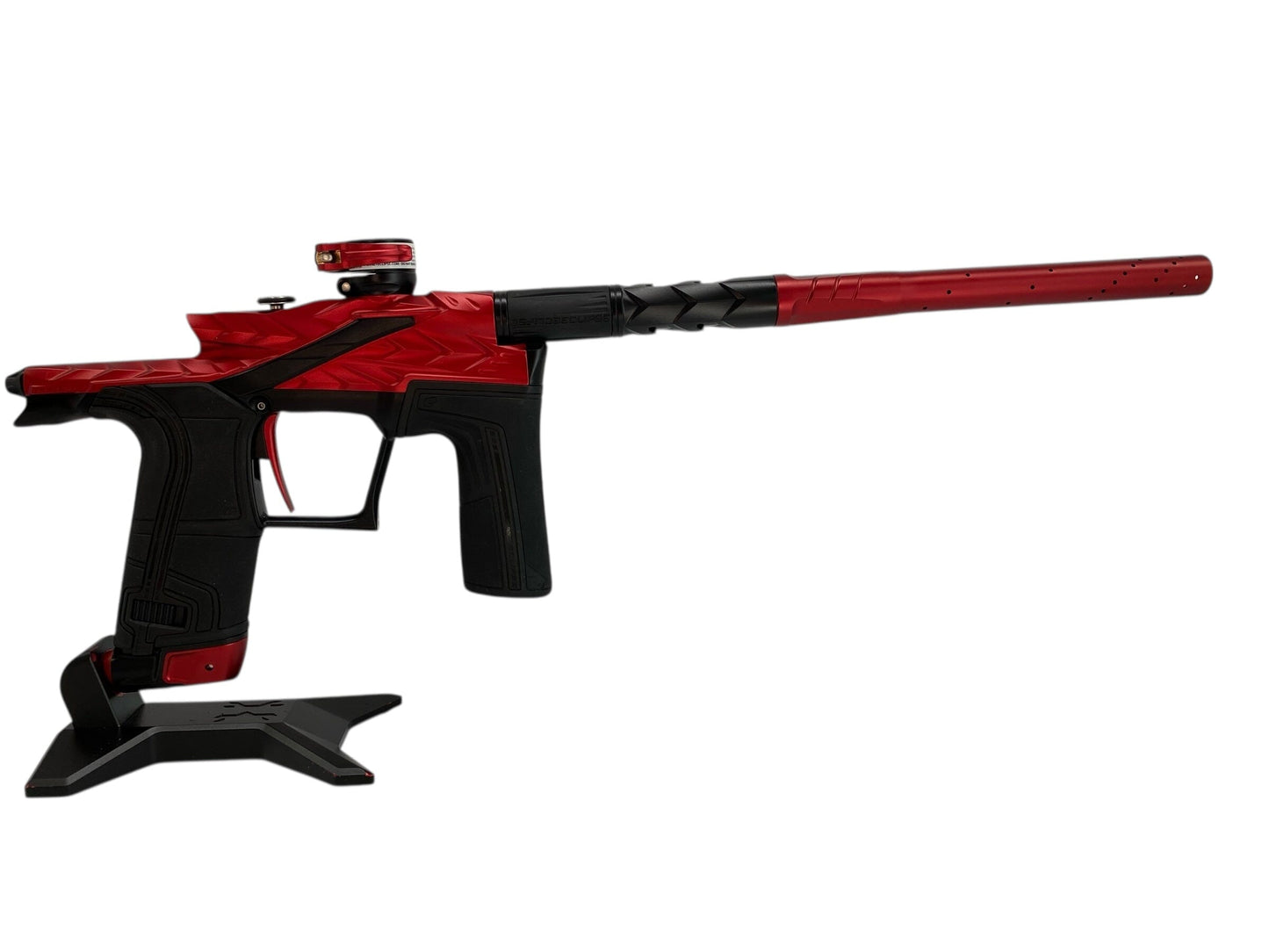 Used Planet Eclipse Hk Fossil Lv2 Paintball Gun Red/Black Paintball Gun from CPXBrosPaintball Buy/Sell/Trade Paintball Markers, New Paintball Guns, Paintball Hoppers, Paintball Masks, and Hormesis Headbands