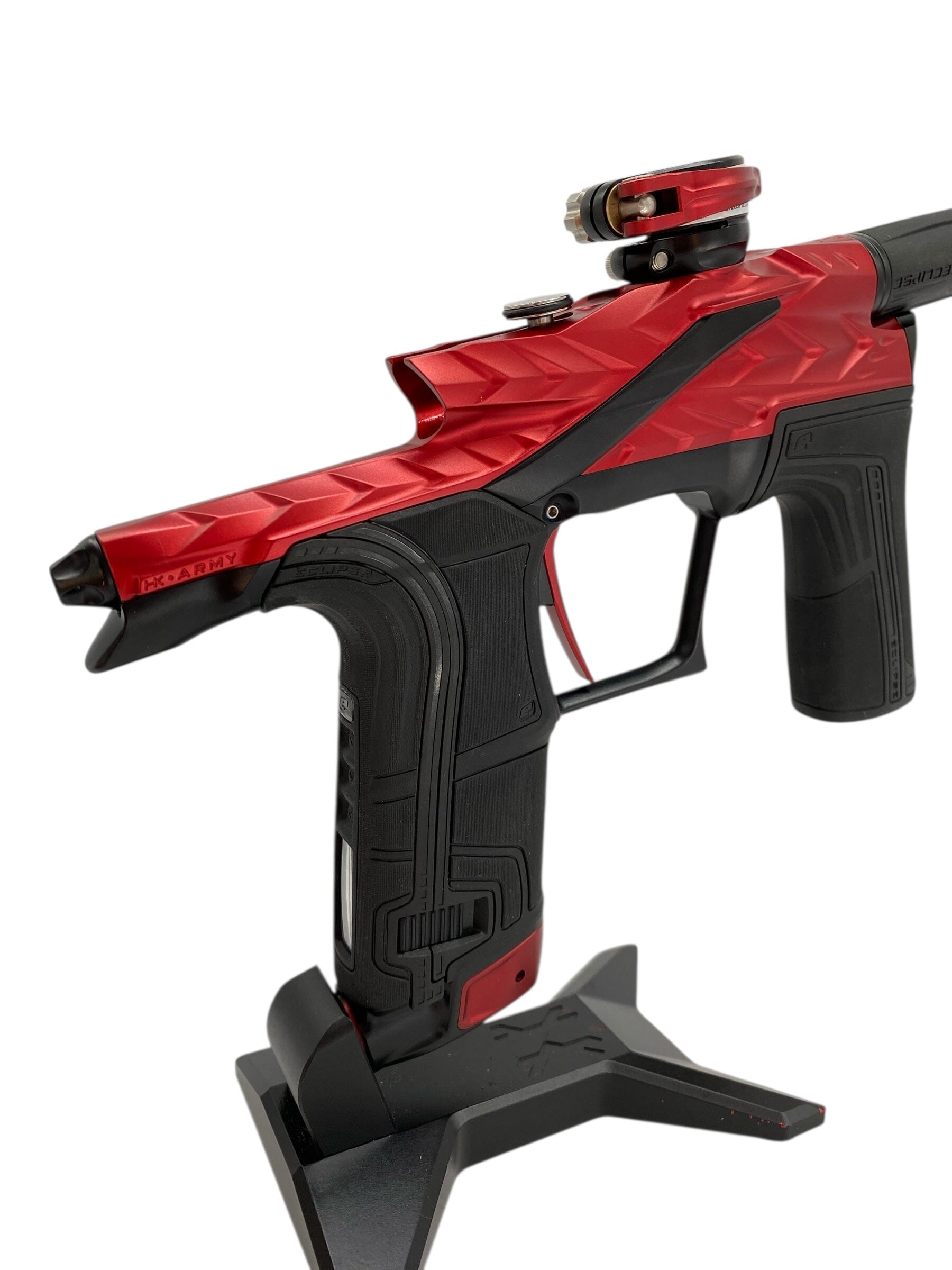 Used Planet Eclipse Hk Fossil Lv2 Paintball Gun Red/Black Paintball Gun from CPXBrosPaintball Buy/Sell/Trade Paintball Markers, New Paintball Guns, Paintball Hoppers, Paintball Masks, and Hormesis Headbands